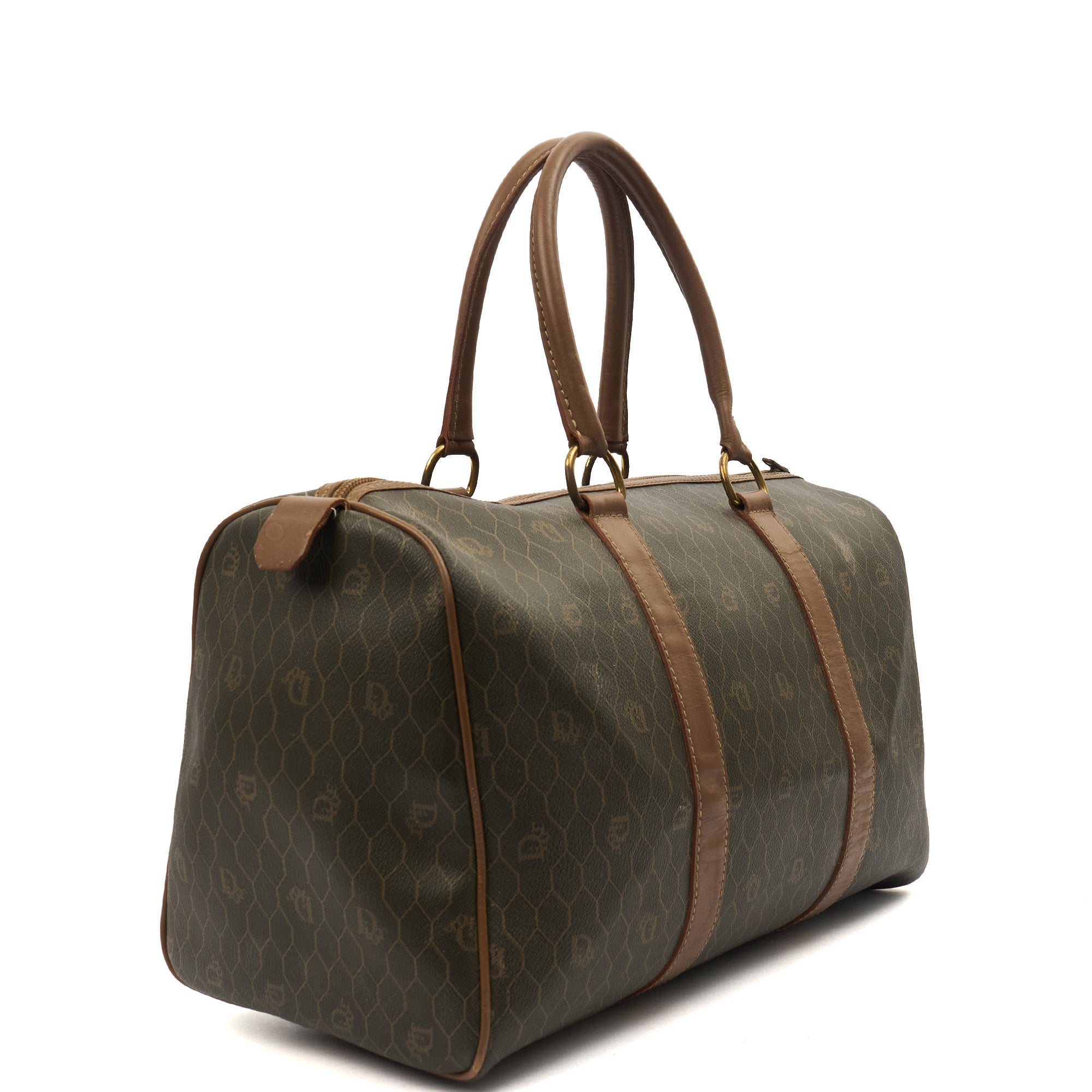 Christian Dior Top Handle Vintage Boston in Brown, Leather