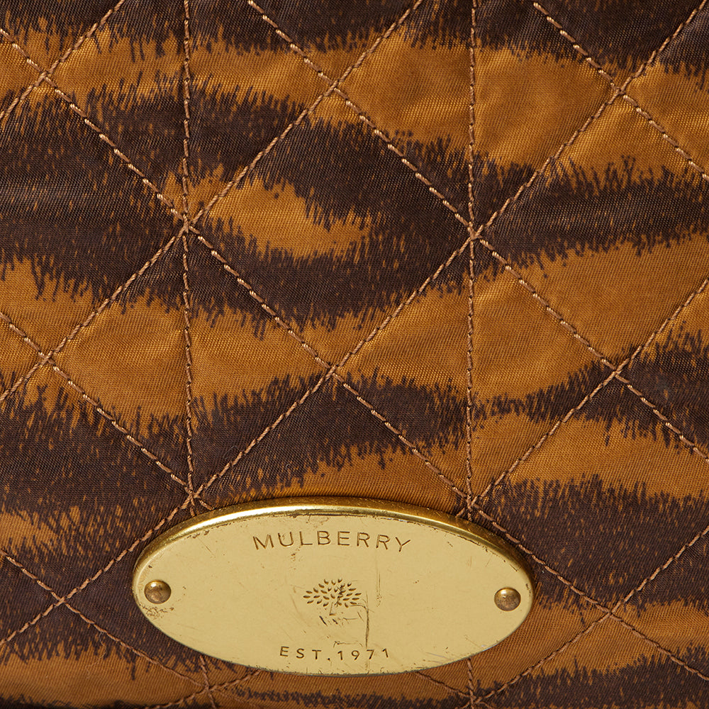 Mulberry Tote Mitzy Tote in Brown, Fabric