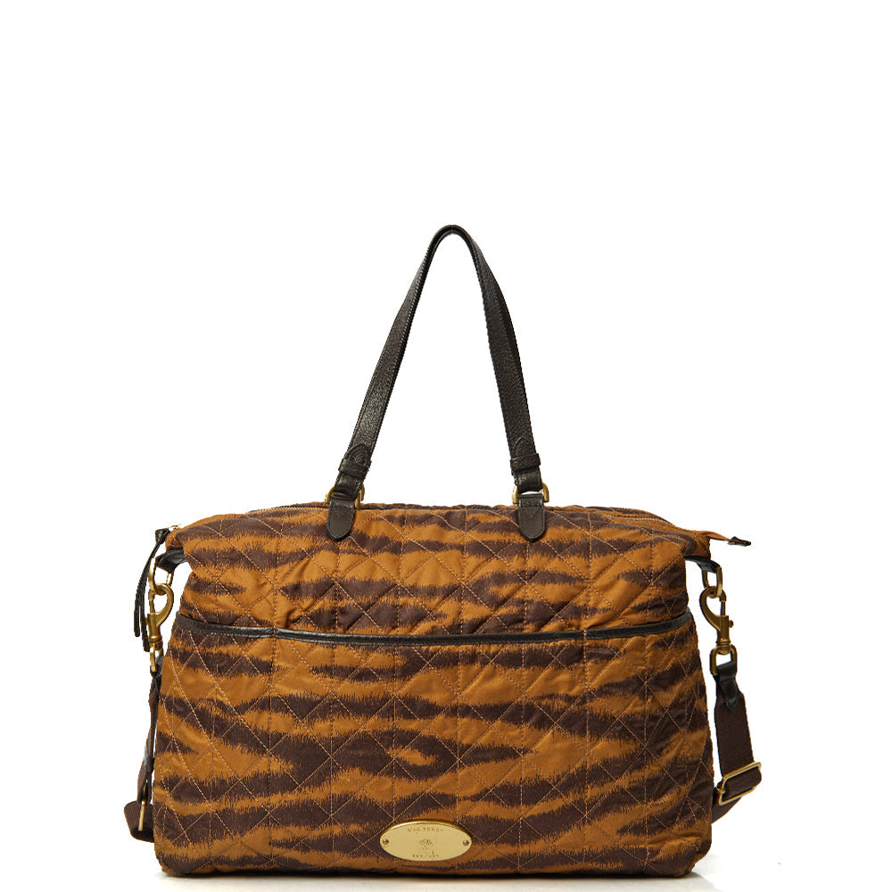 Mulberry Tote Mitzy Tote in Brown, Fabric