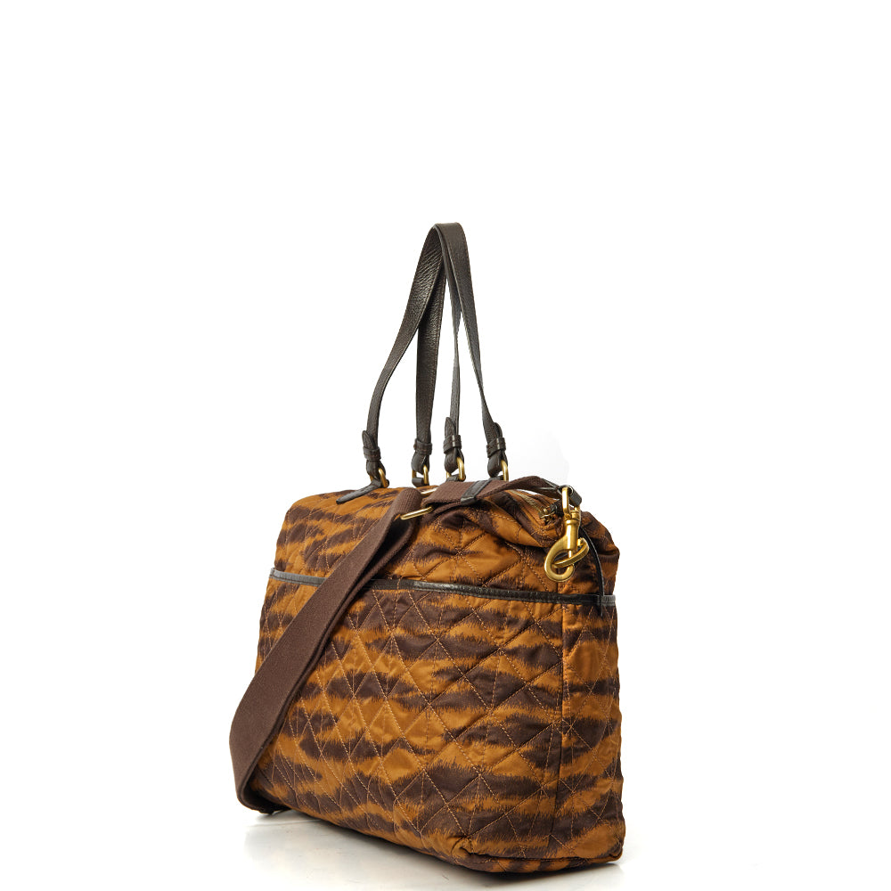 Mulberry Tote Mitzy Tote in Brown, Fabric