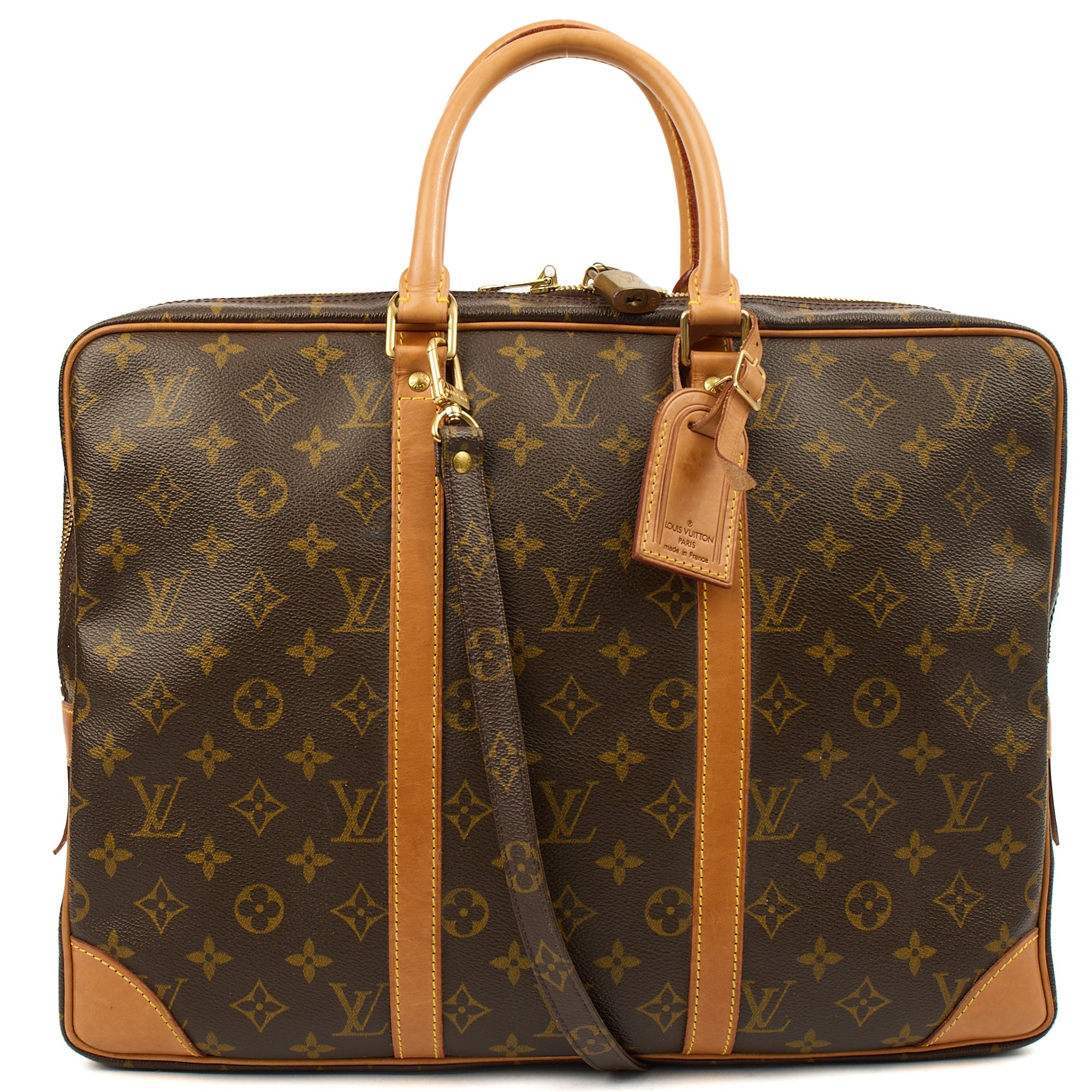 Louis Vuitton Tote Porte-Documents Voyage MM in Monogram, Canvas