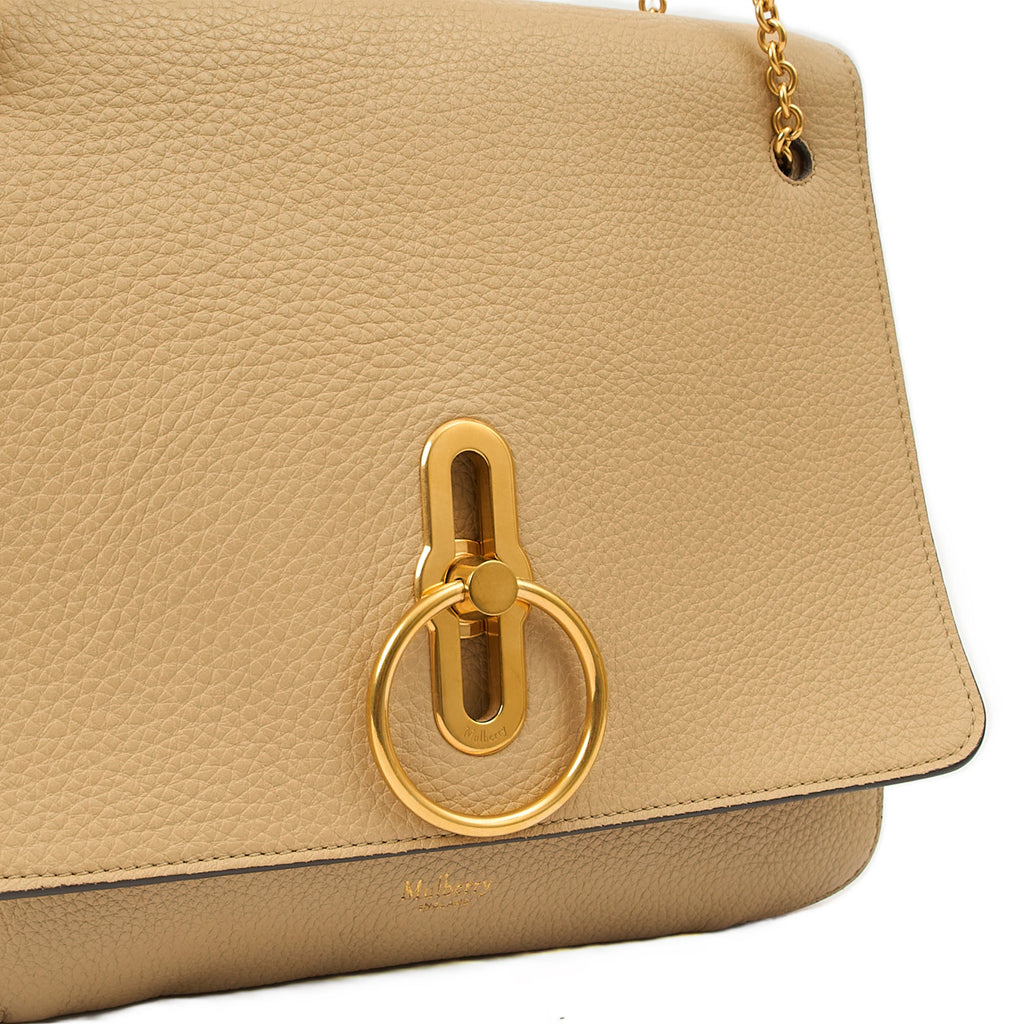 Mulberry Shoulder Bag Marloes Satchel in Brown, Calfskin Leather