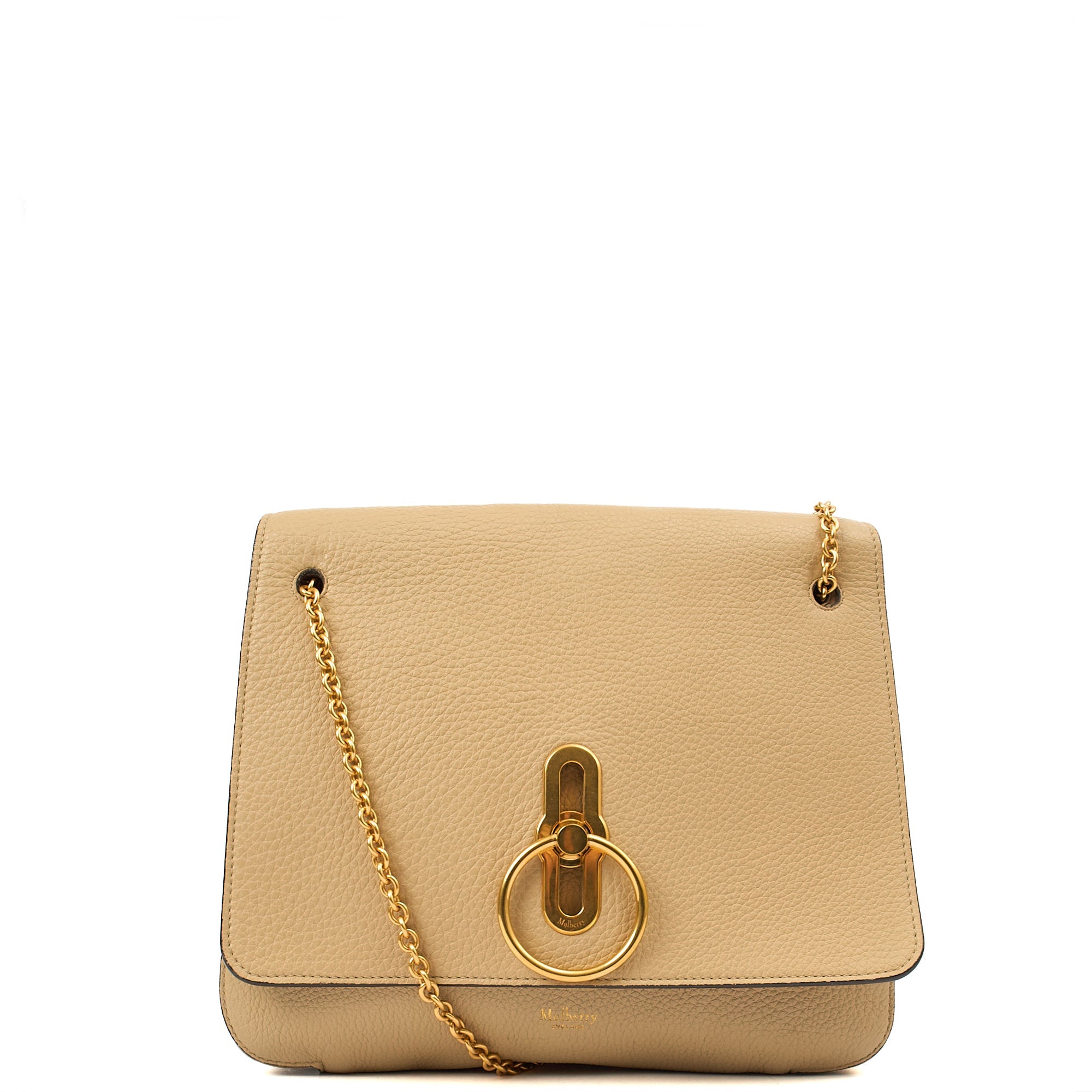 Mulberry Shoulder Bag Marloes Satchel in Brown, Calfskin Leather