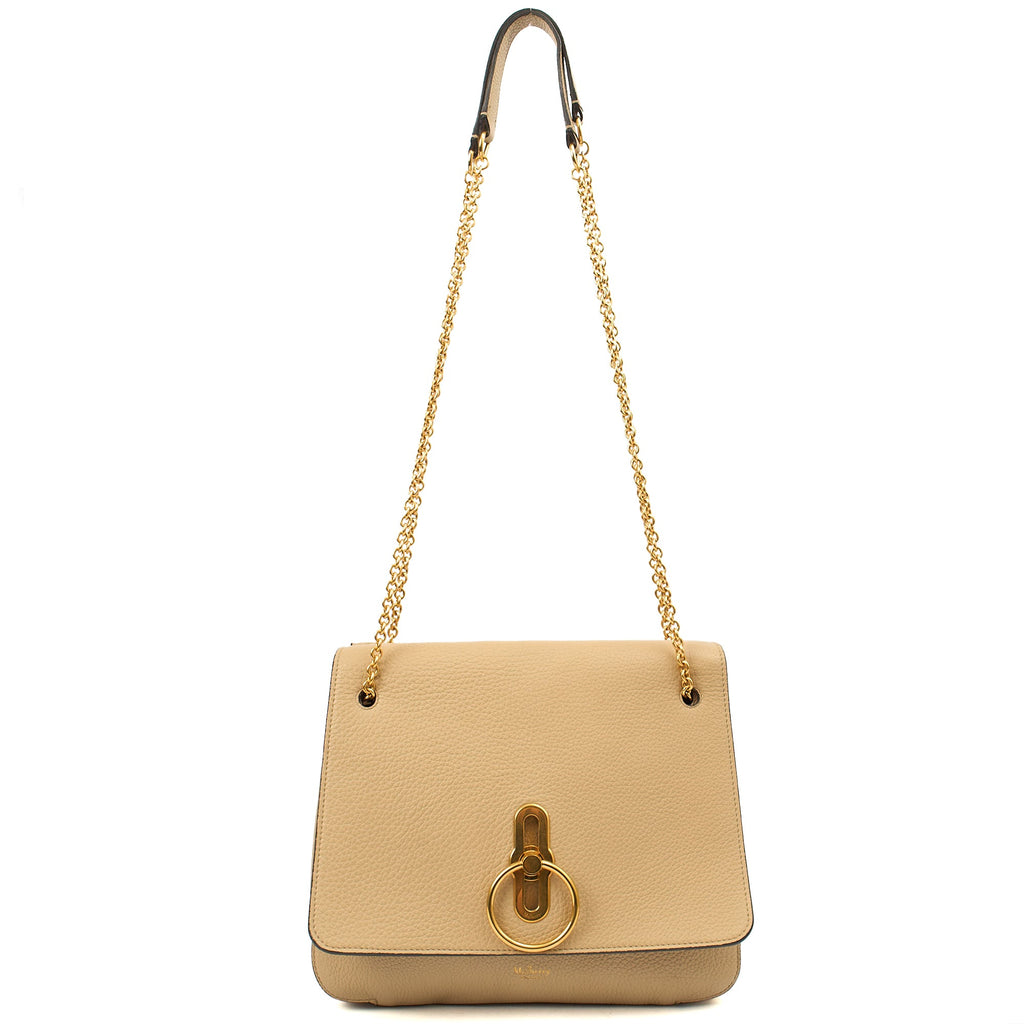 Mulberry Shoulder Bag Marloes Satchel in Brown, Calfskin Leather