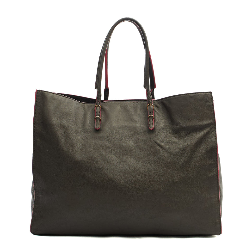 Balenciaga Tote Papier A4 Tote in Grey, Leather