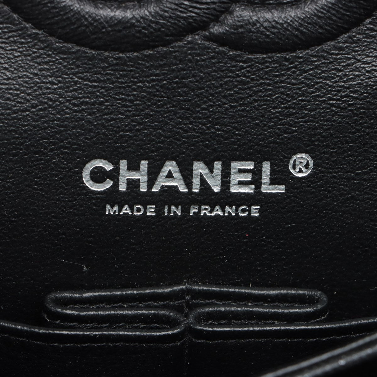 Chanel Classic Flap M/L Medium/Large Caviar Black Shimmer Bag- 18C