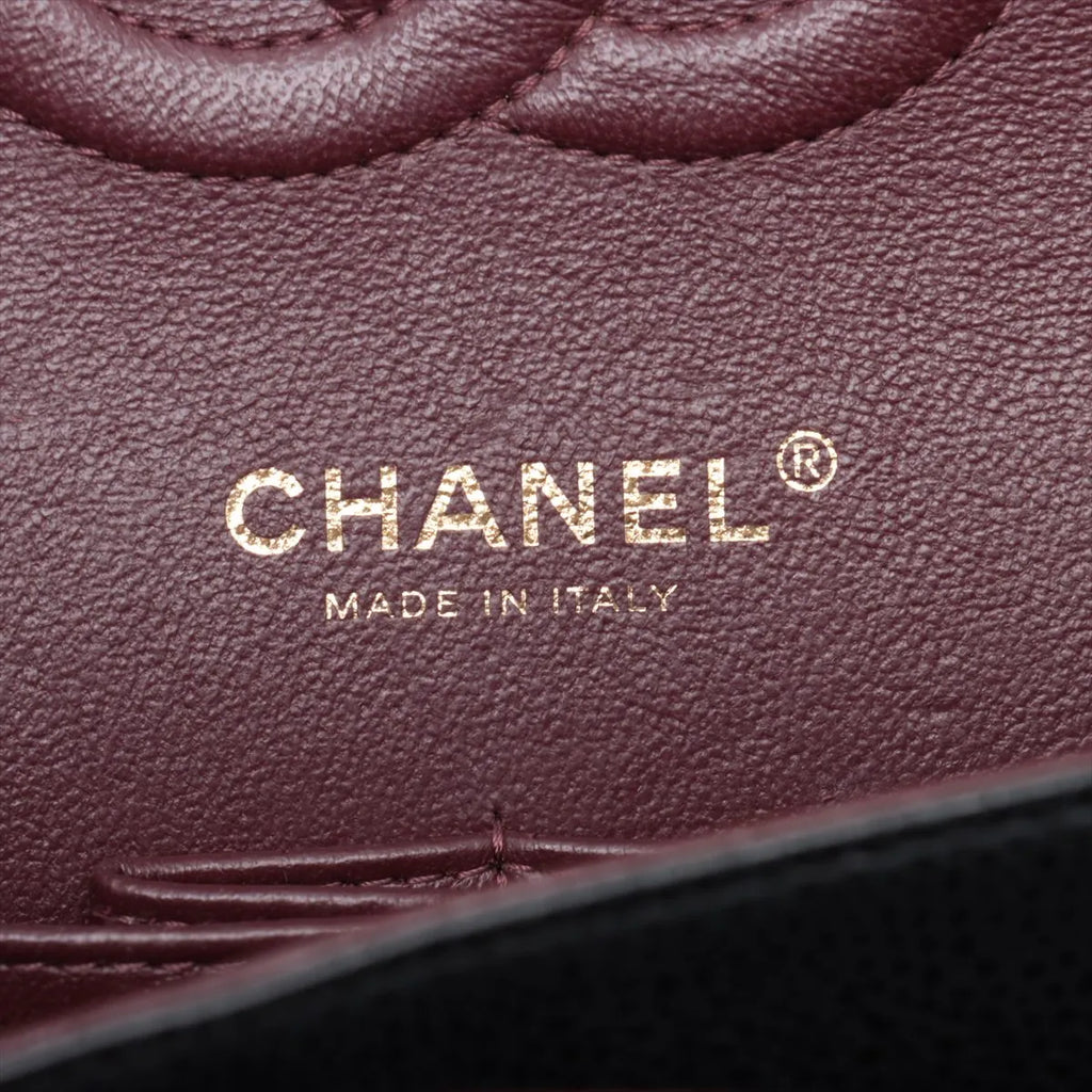 Chanel Medium/Large Caviar Double Classic Flap Black GHW