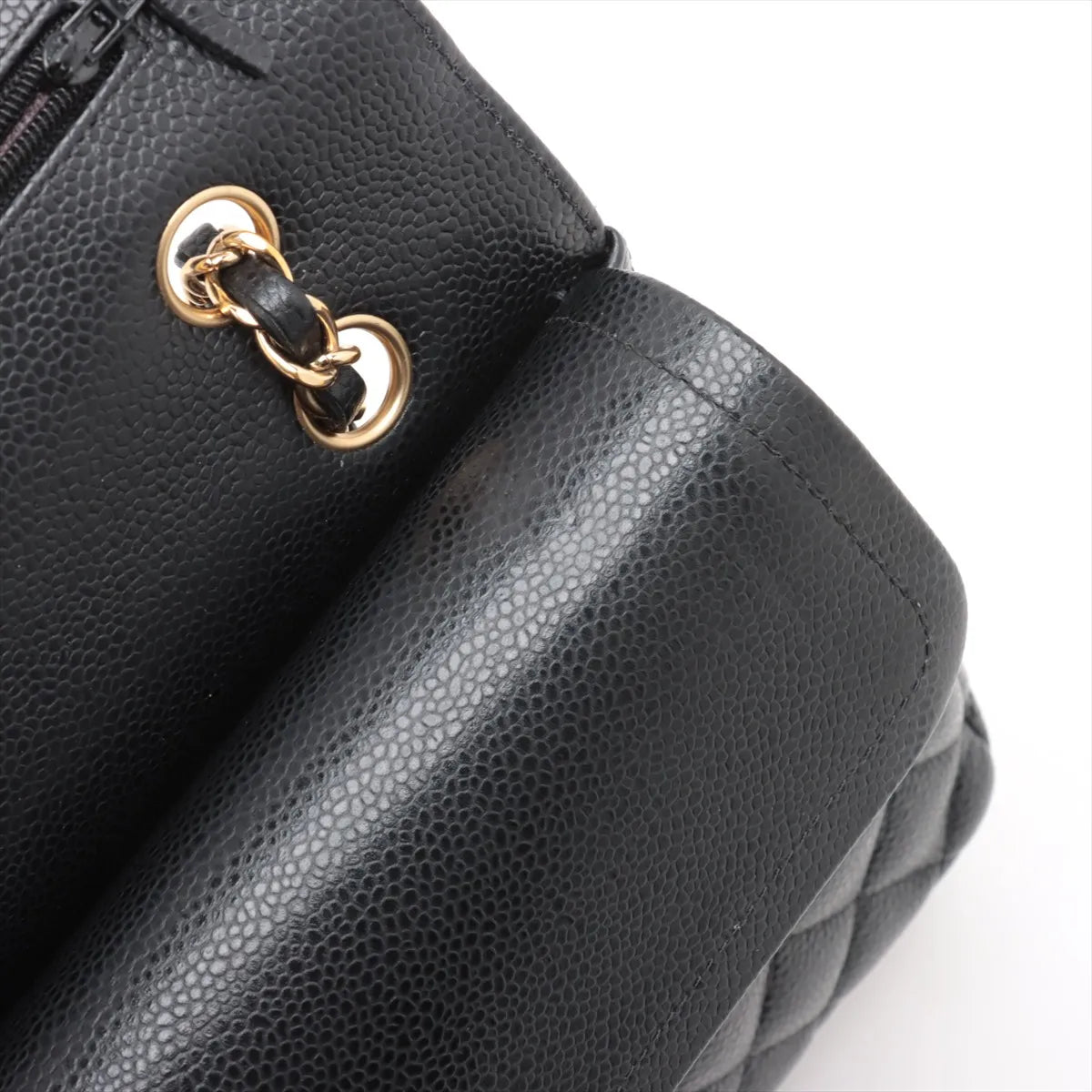Chanel Medium/Large Caviar Double Classic Flap Black GHW