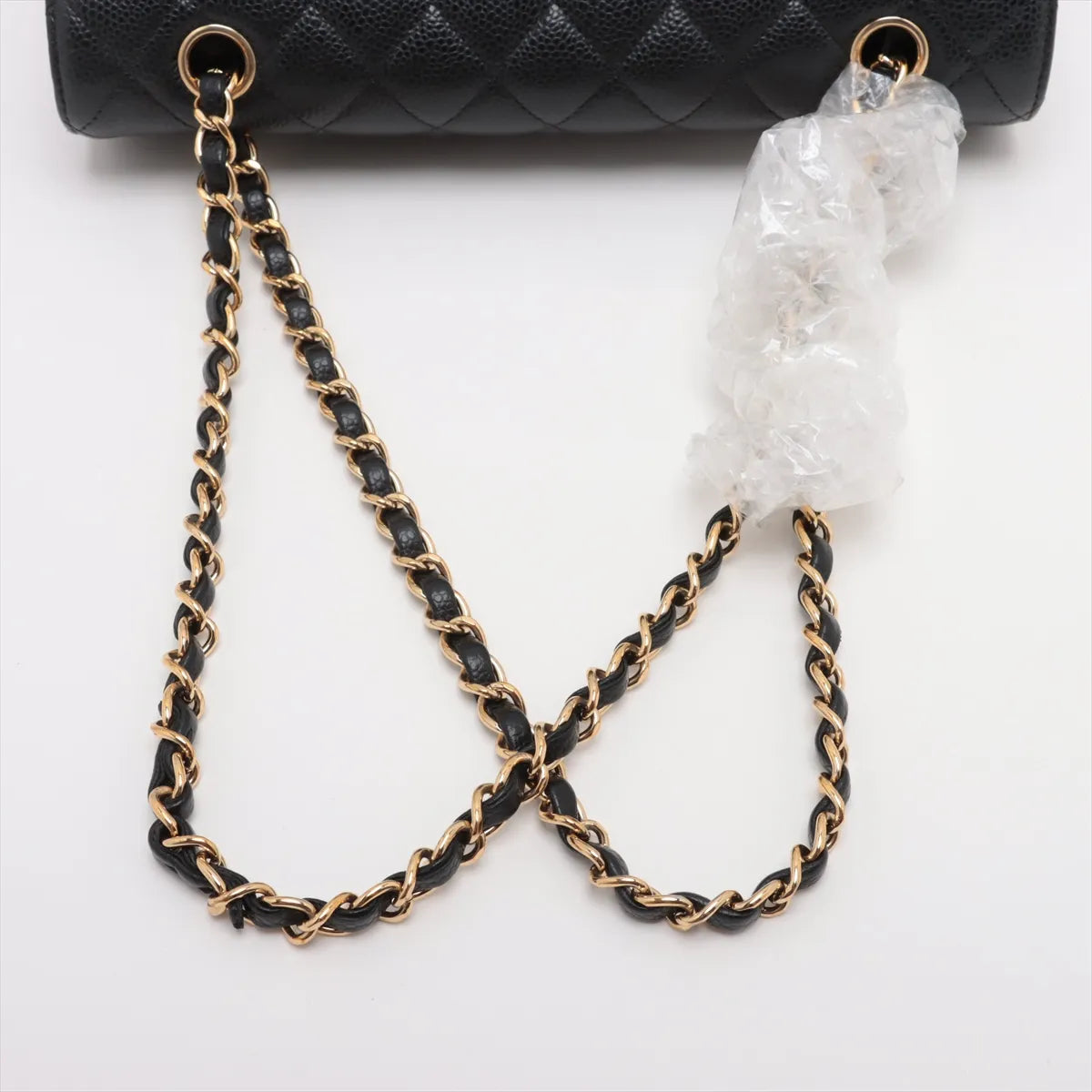 Chanel Medium/Large Caviar Double Classic Flap Black GHW