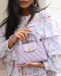 *HOT COLOUR* Chanel Lilac Small Mini Kelly Shopping Bag in Calfskin Leather with Brushed Gold Hardware