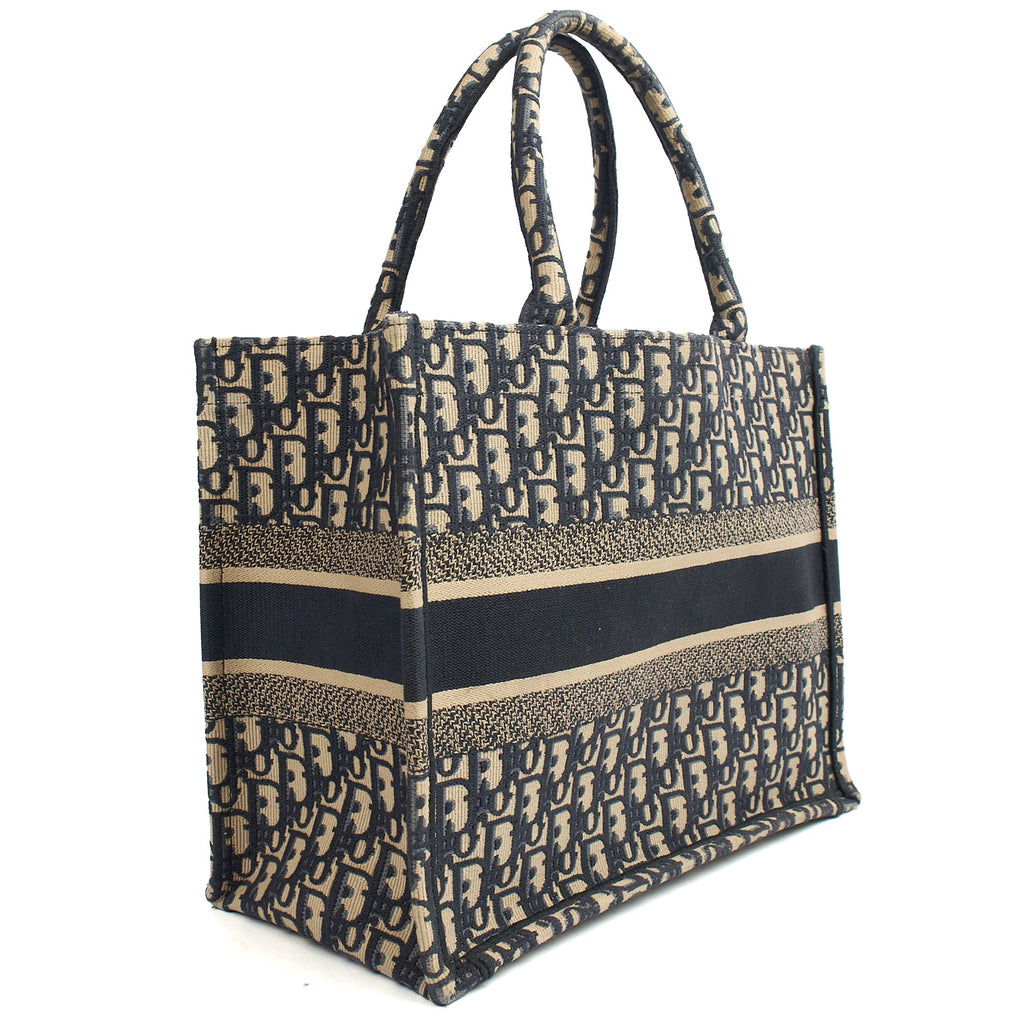 Christian Dior Tote Book Tote - Large in Blue, Fabric