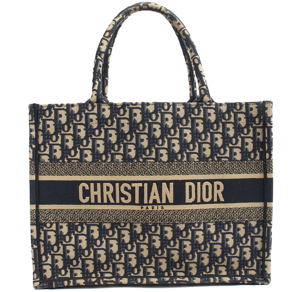 Christian Dior Tote Book Tote - Large in Blue, Fabric