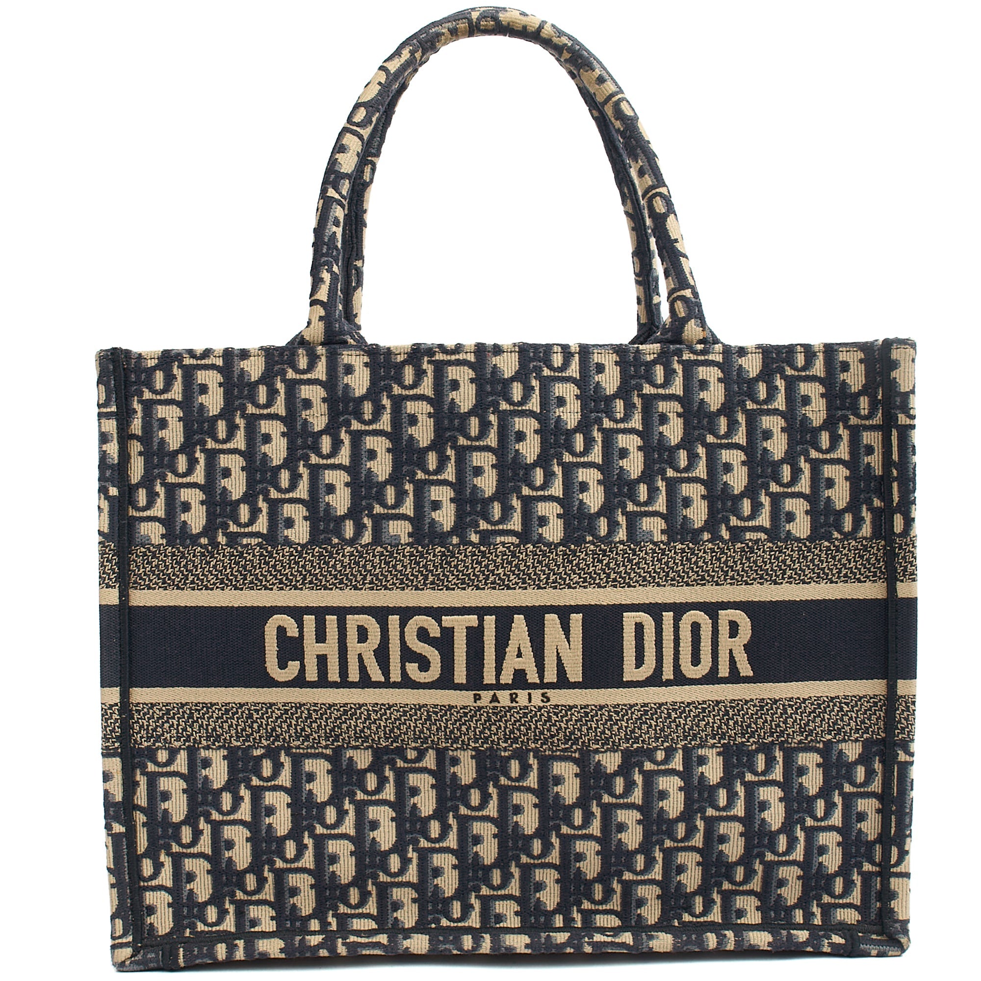 Christian Dior Tote Book Tote - Large in Blue, Fabric