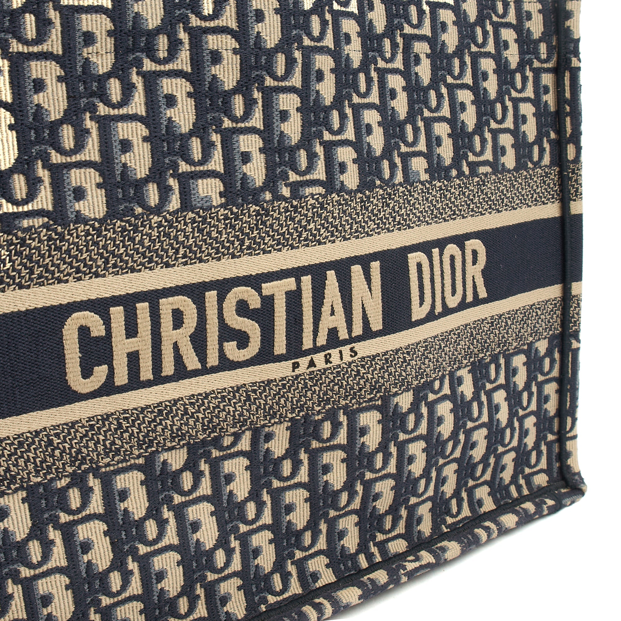 Christian Dior Tote Book Tote - Large in Blue, Fabric