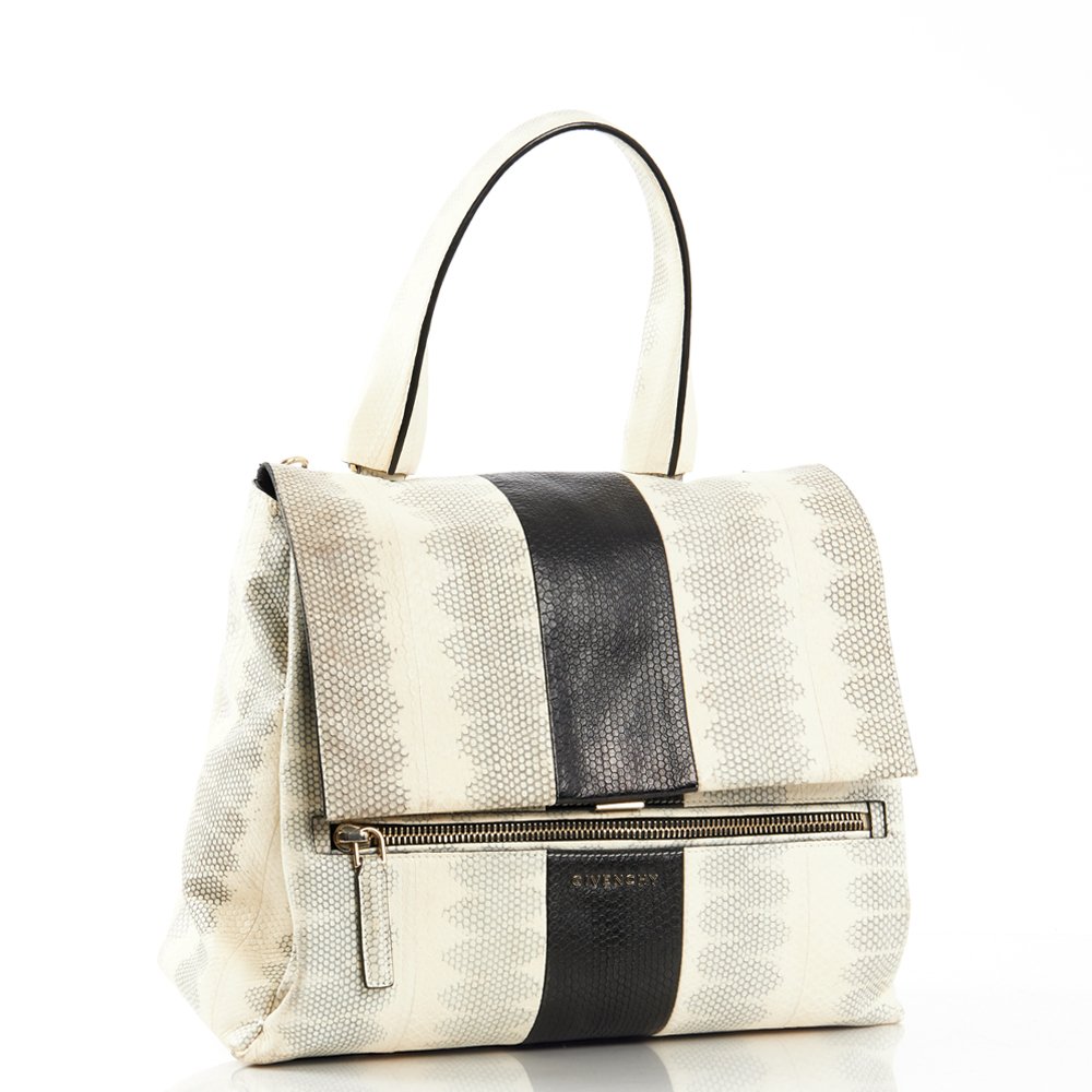 Givenchy Tote Pandora - Medium in Storm Gray, Exotic Effect Leather