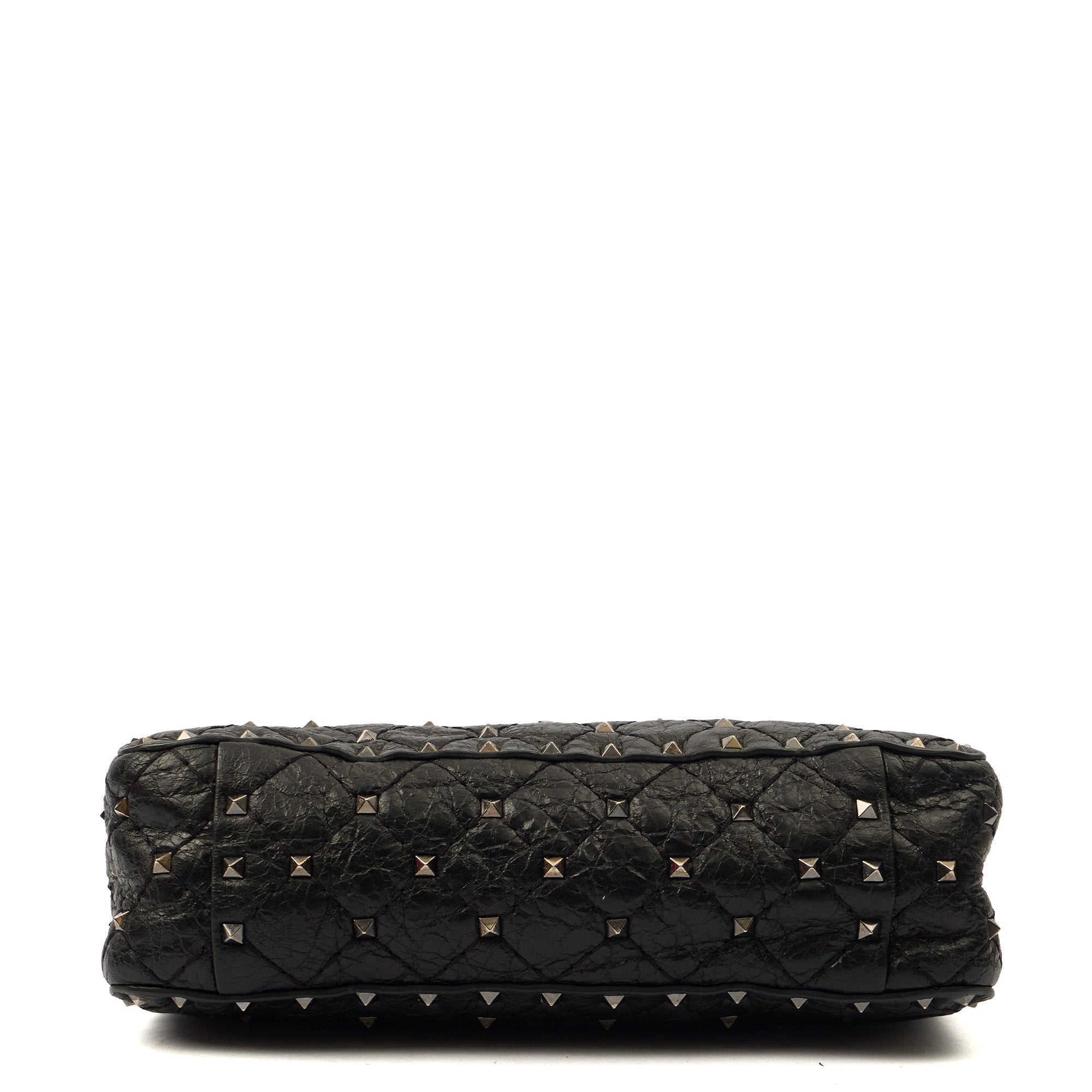 Valentino Shoulder Bag Rockstud Spike Medium in Black, Calfskin