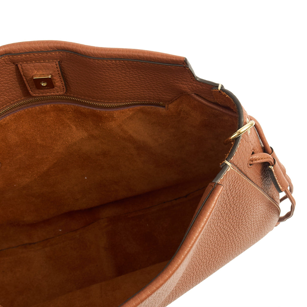 Mulberry Tote Iris Hobo in Oak, Calfskin Leather