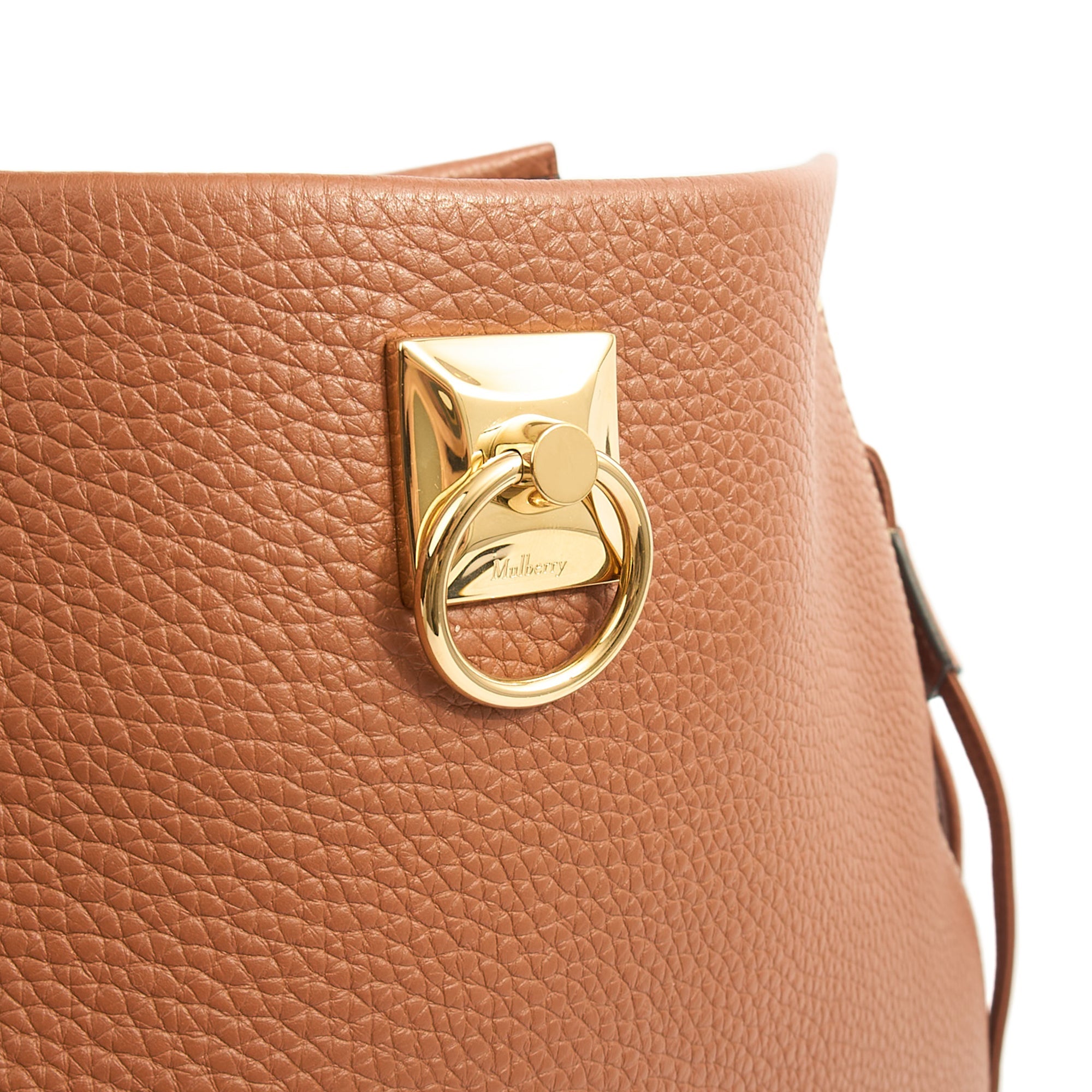 Mulberry Tote Iris Hobo in Oak, Calfskin Leather