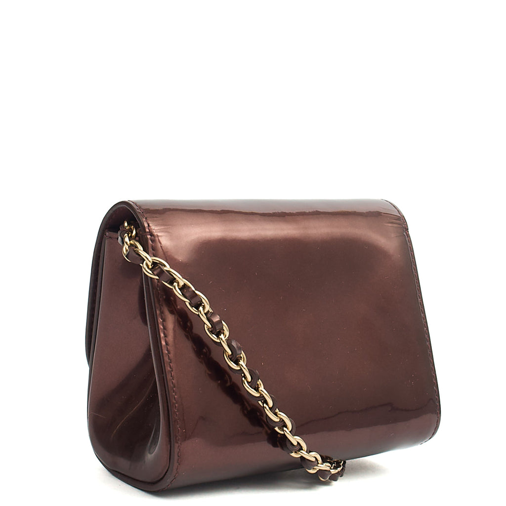 Mulberry Cross Body Lily - Mini  in Purple, Patent Leather