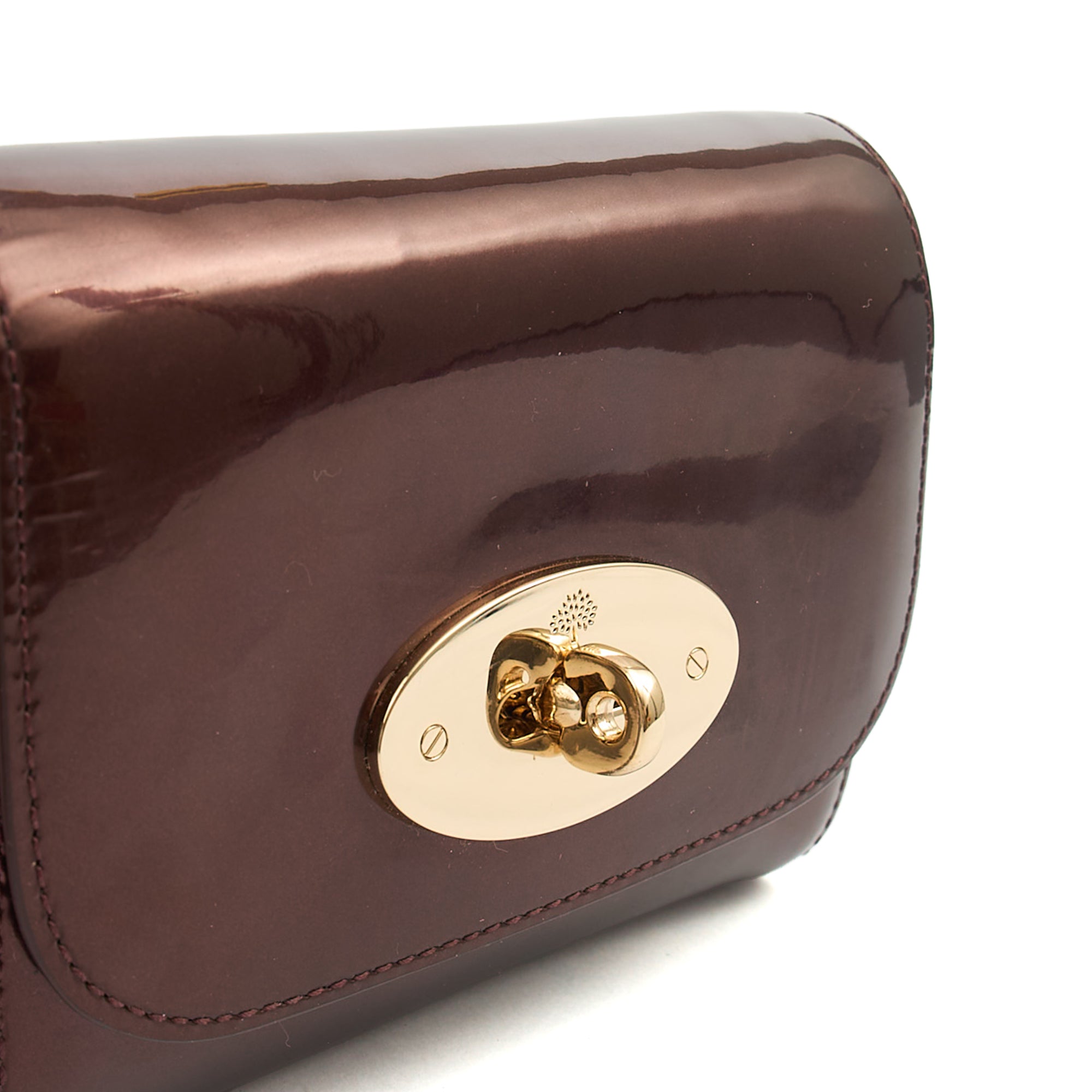 Mulberry Cross Body Lily - Mini  in Purple, Patent Leather