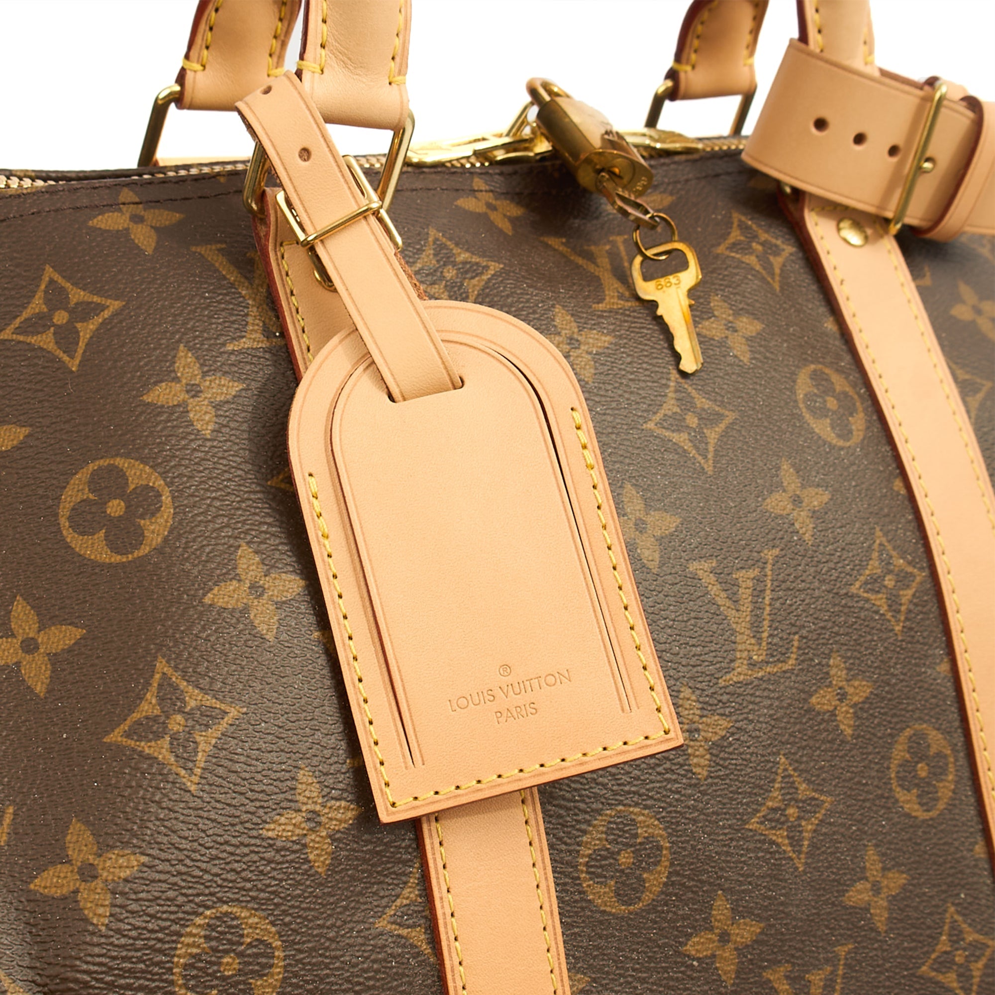 Louis Vuitton Soft Sided Keepall 55 Bandouliere in Monogram, Canvas