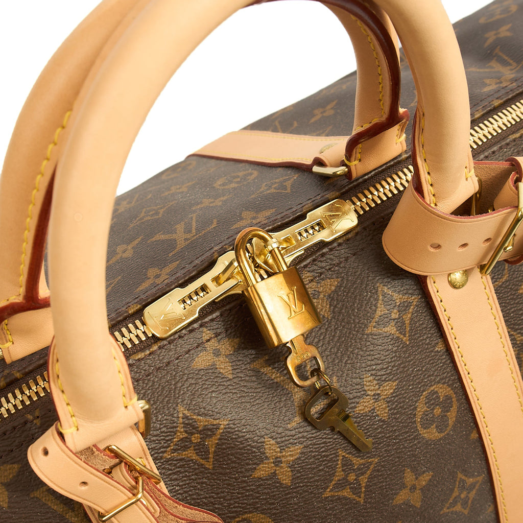 Louis Vuitton Soft Sided Keepall 55 Bandouliere in Monogram, Canvas