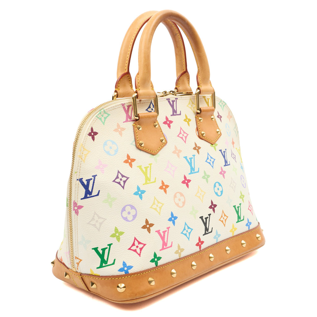 Louis Vuitton Top Handle Alma MM in Multicolor Monogram, Canvas