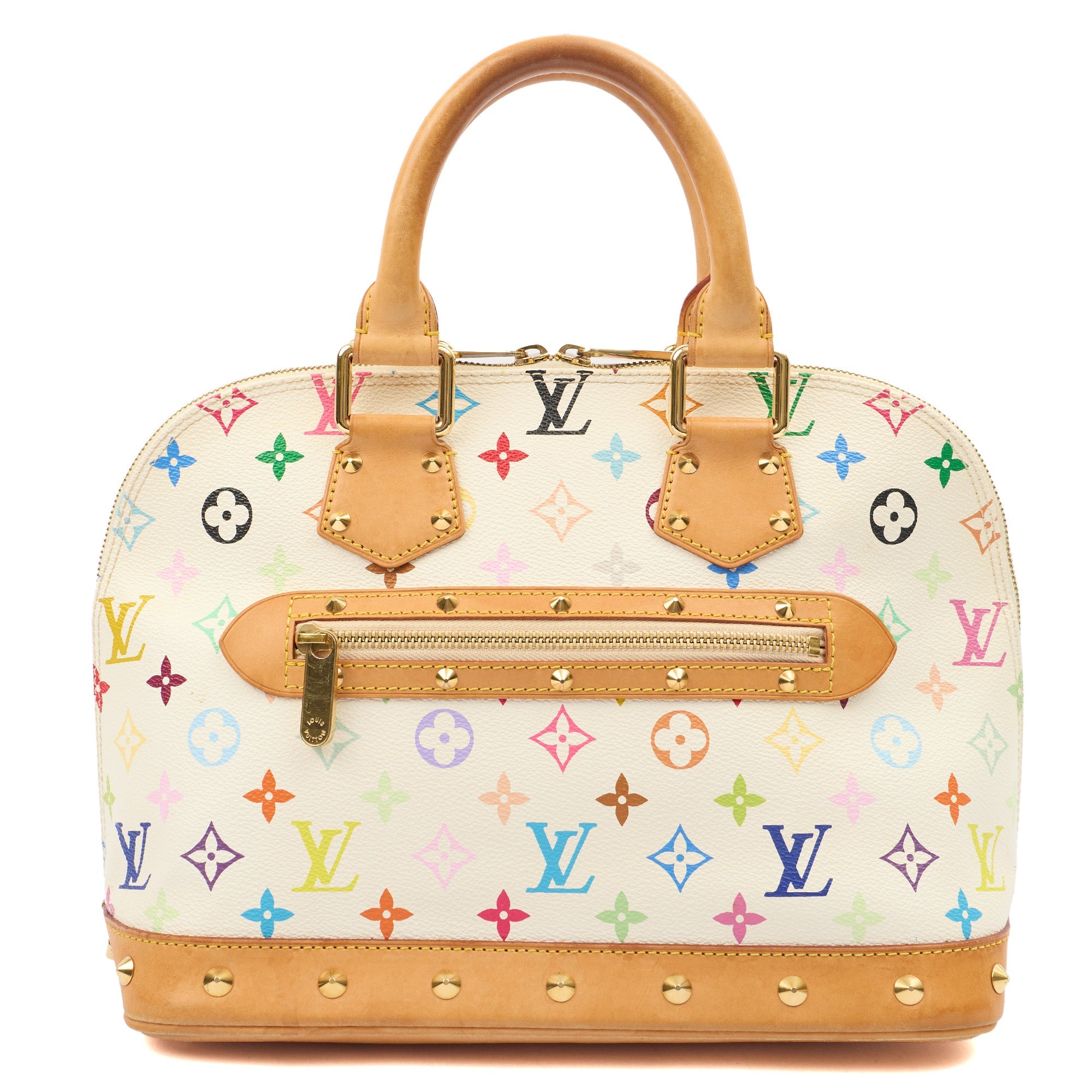 Louis Vuitton Top Handle Alma MM in Multicolor Monogram, Canvas
