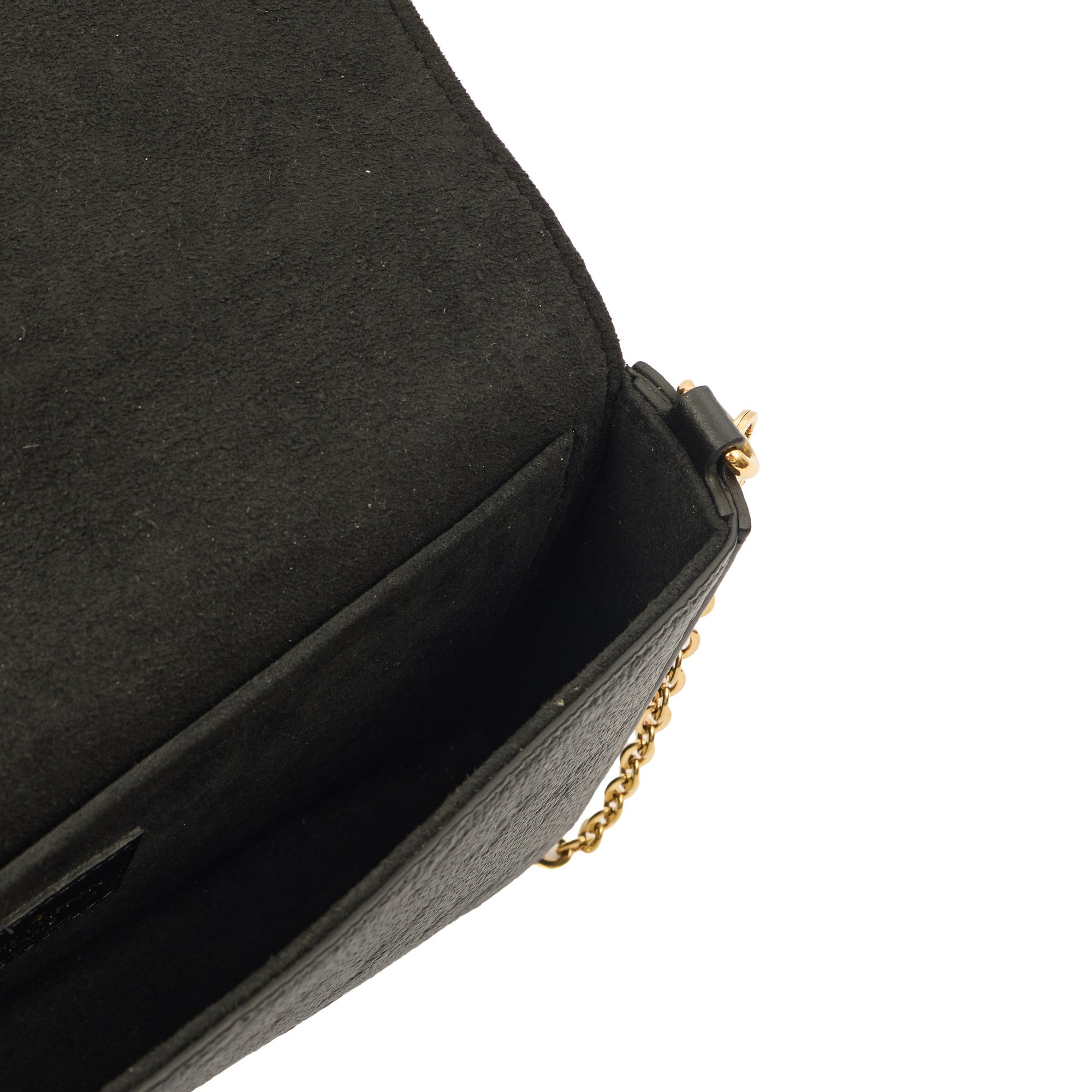 Louis Vuitton Cross Body Felicie Pochette in Black, Calfskin Leather