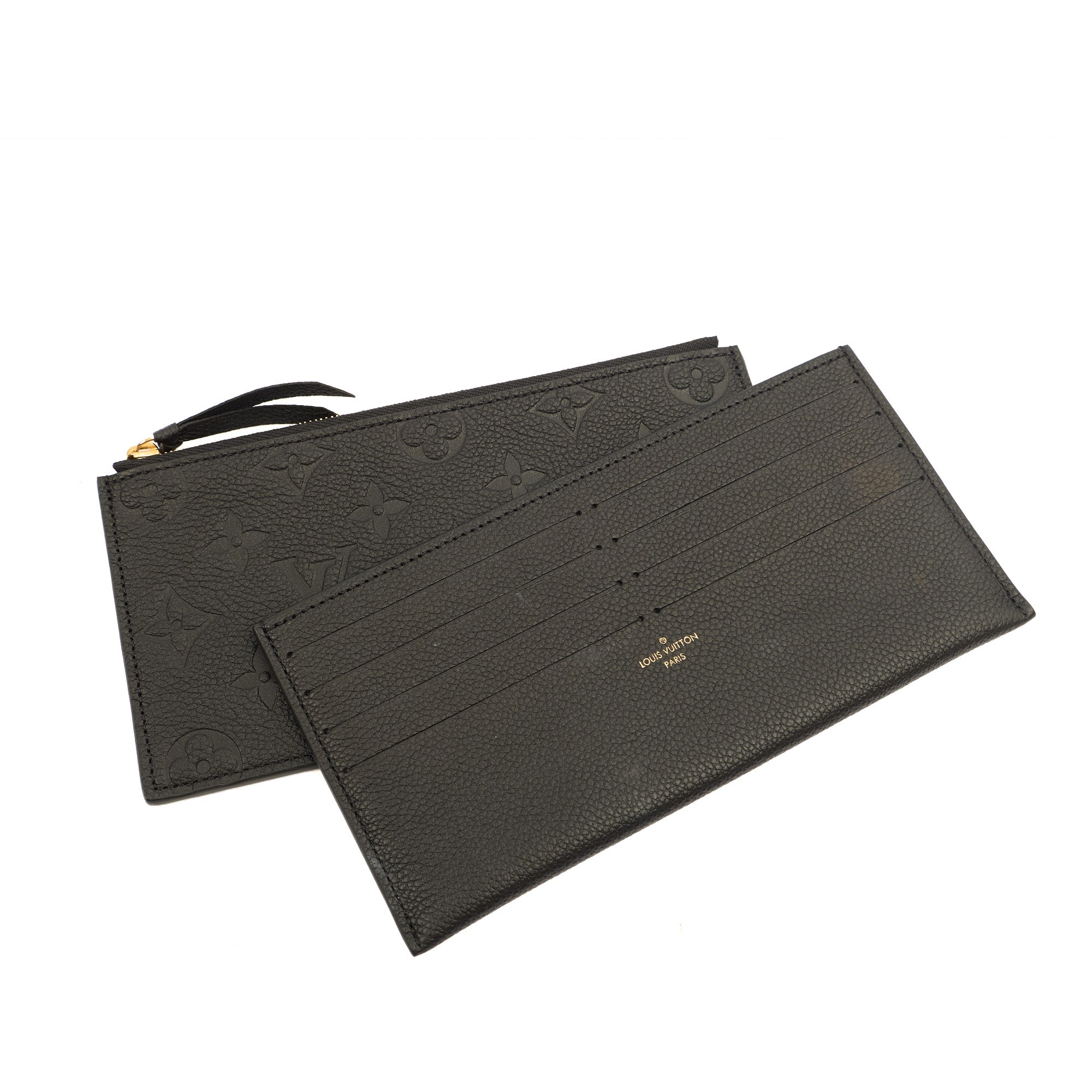 Louis Vuitton Cross Body Felicie Pochette in Black, Calfskin Leather