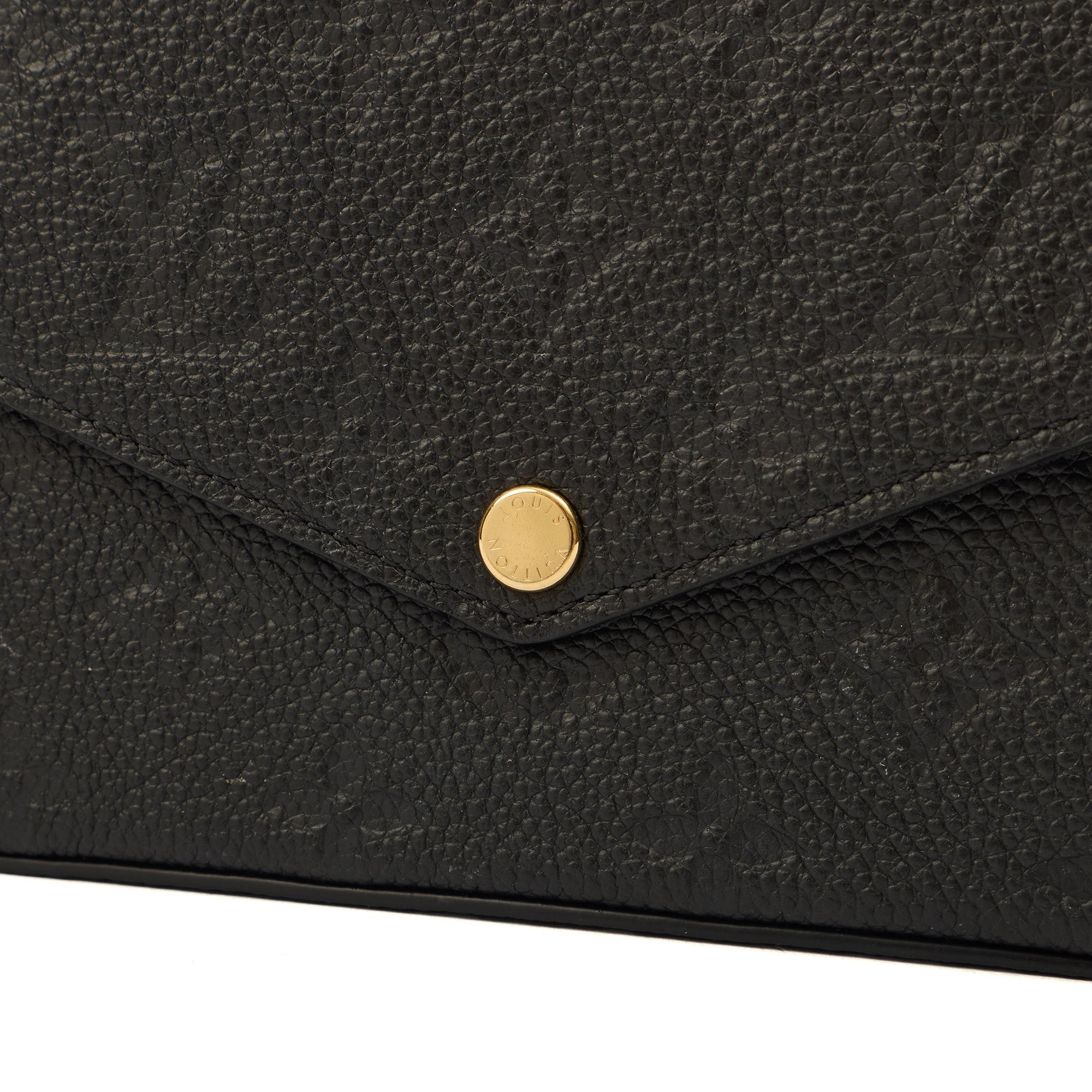 Louis Vuitton Cross Body Felicie Pochette in Black, Calfskin Leather