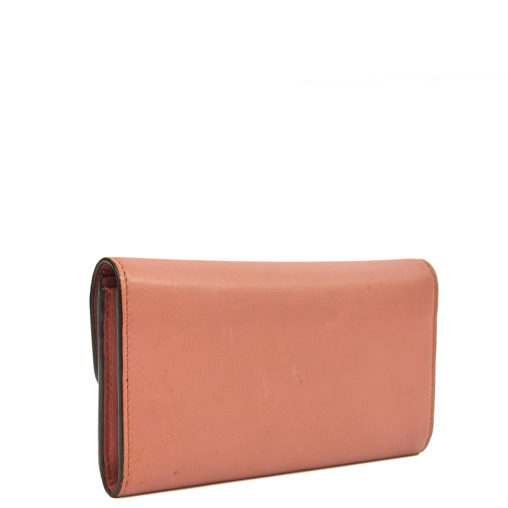Gucci Purse Continental Wallet in Pink, Leather
