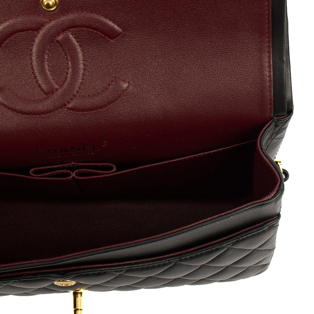Chanel Classic Double Flap - Medium in Black, Lambskin Leather