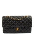 Chanel Classic Double Flap - Medium in Black, Lambskin Leather