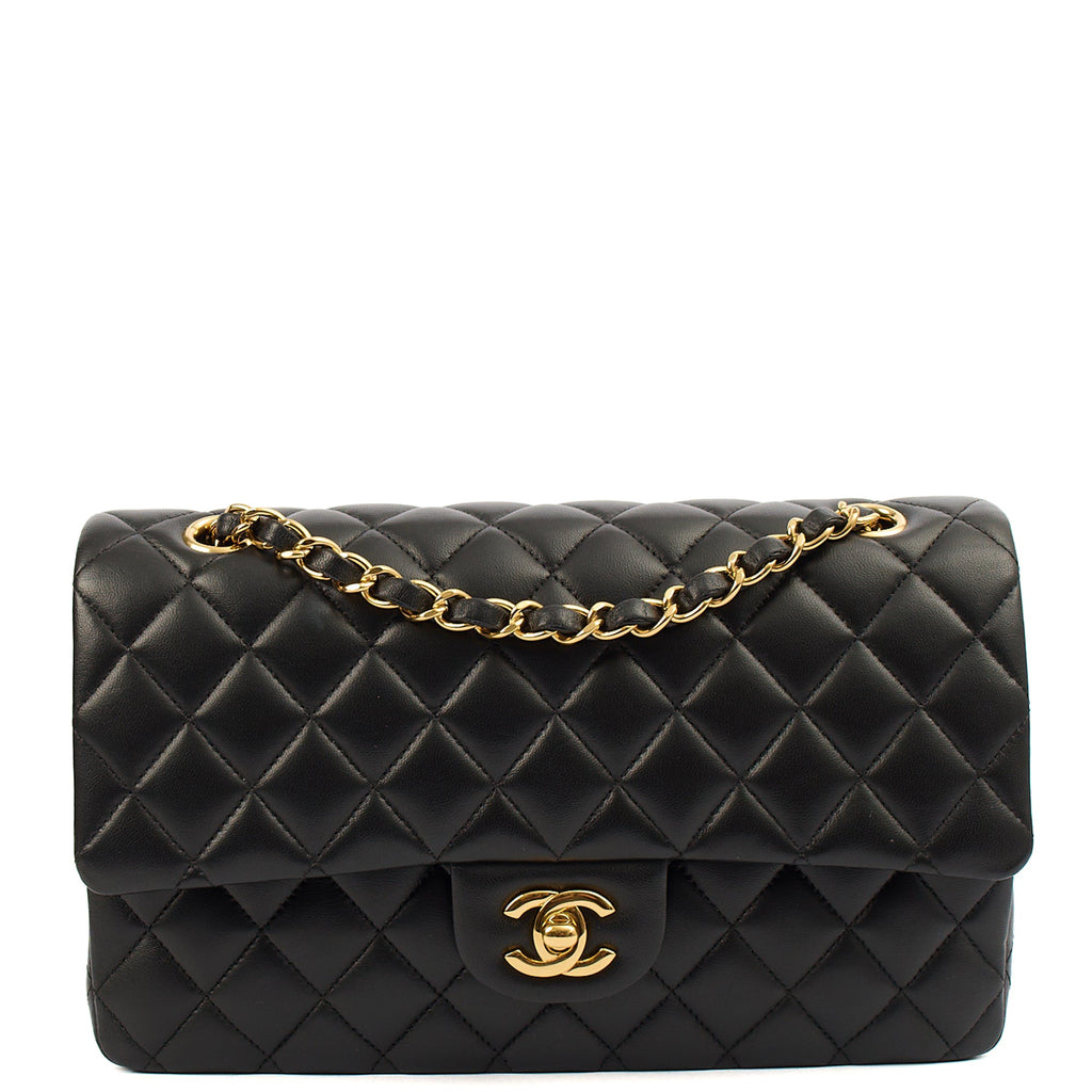 Chanel Classic Double Flap - Medium in Black, Lambskin Leather