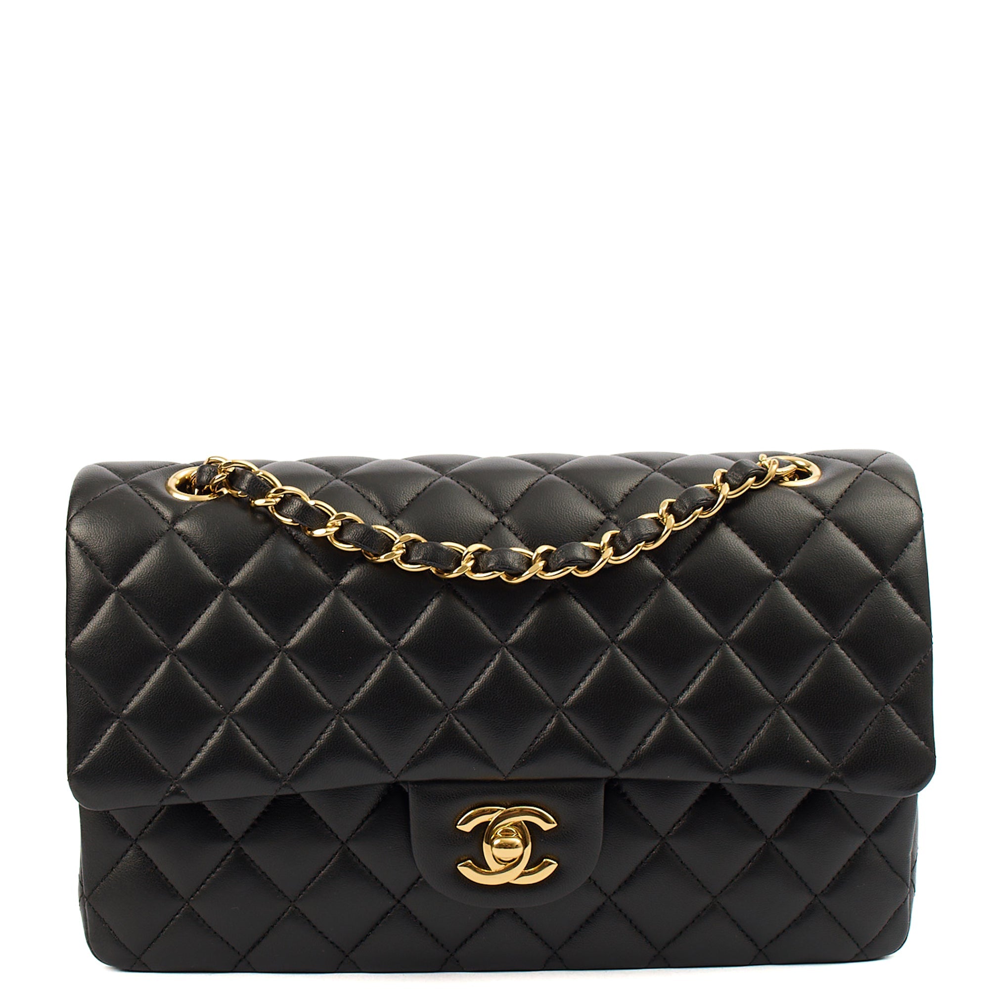 Chanel Classic Double Flap - Medium in Black, Lambskin Leather