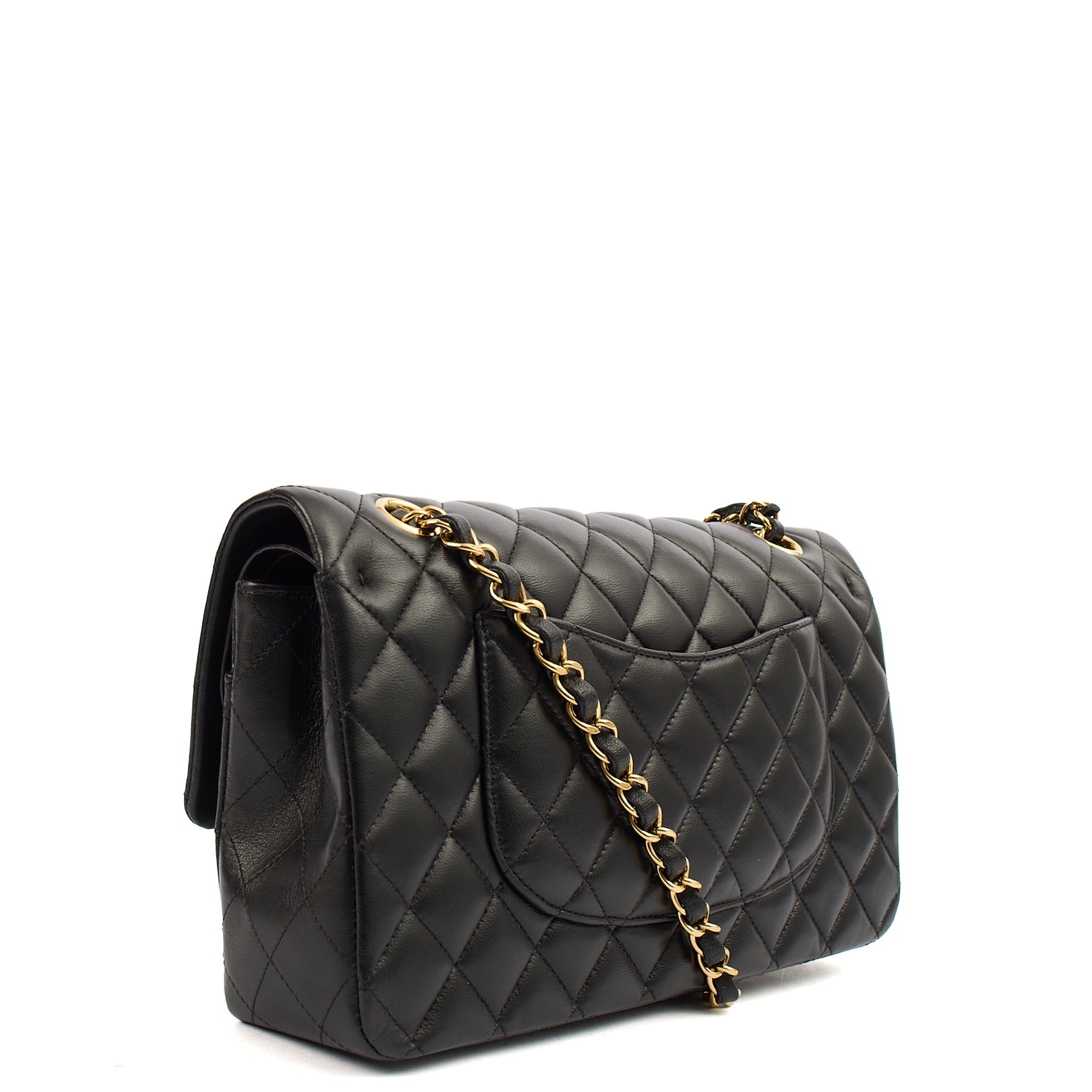 Chanel Classic Double Flap - Medium in Black, Lambskin Leather