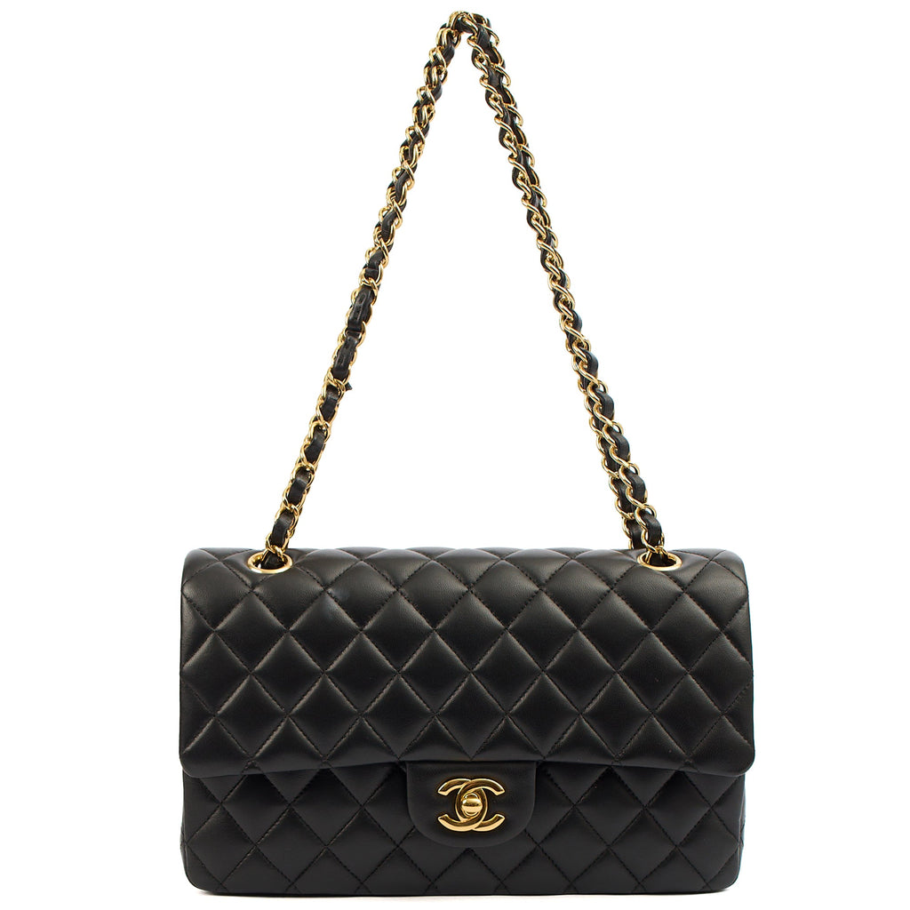 Chanel Classic Double Flap - Medium in Black, Lambskin Leather