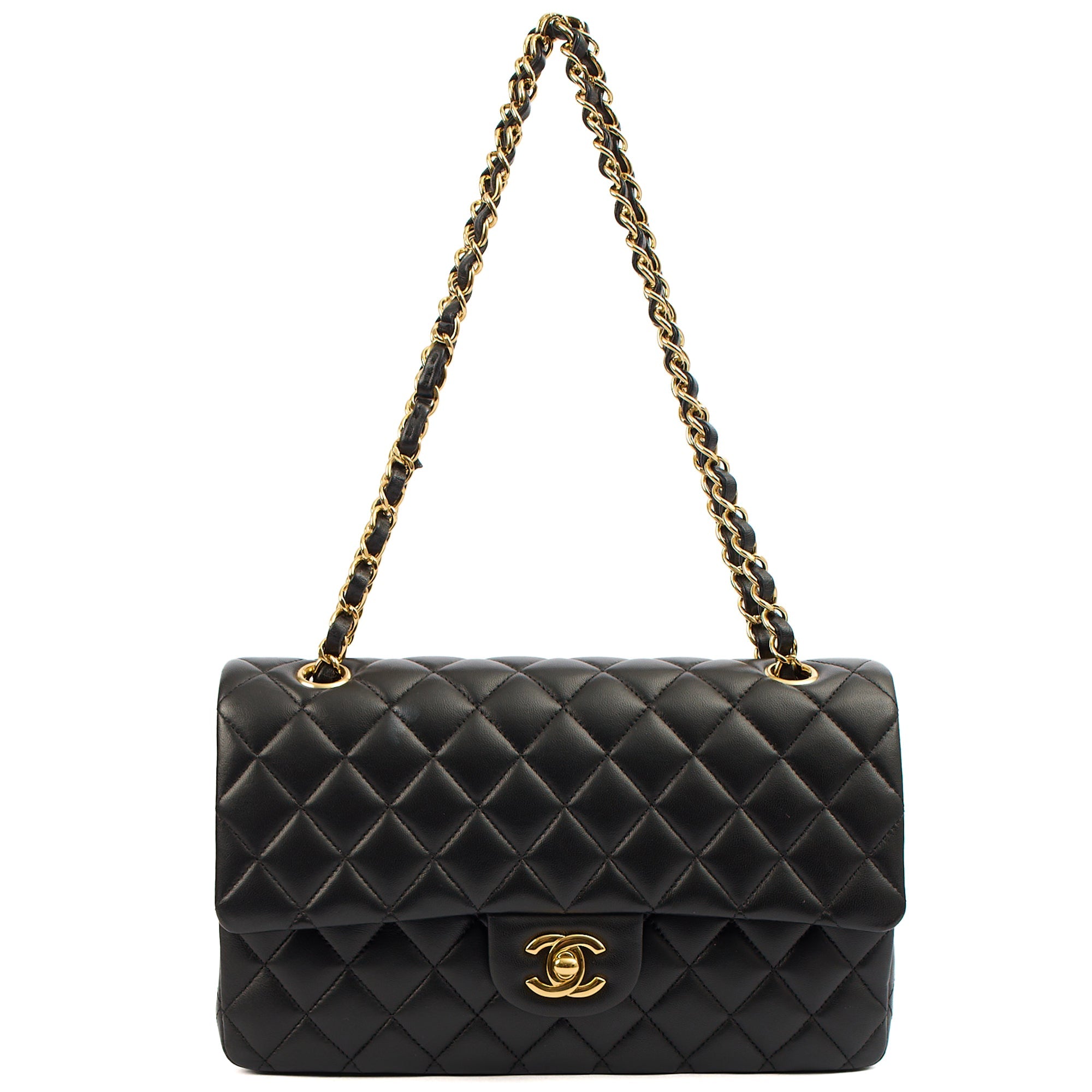 Chanel Classic Double Flap - Medium in Black, Lambskin Leather