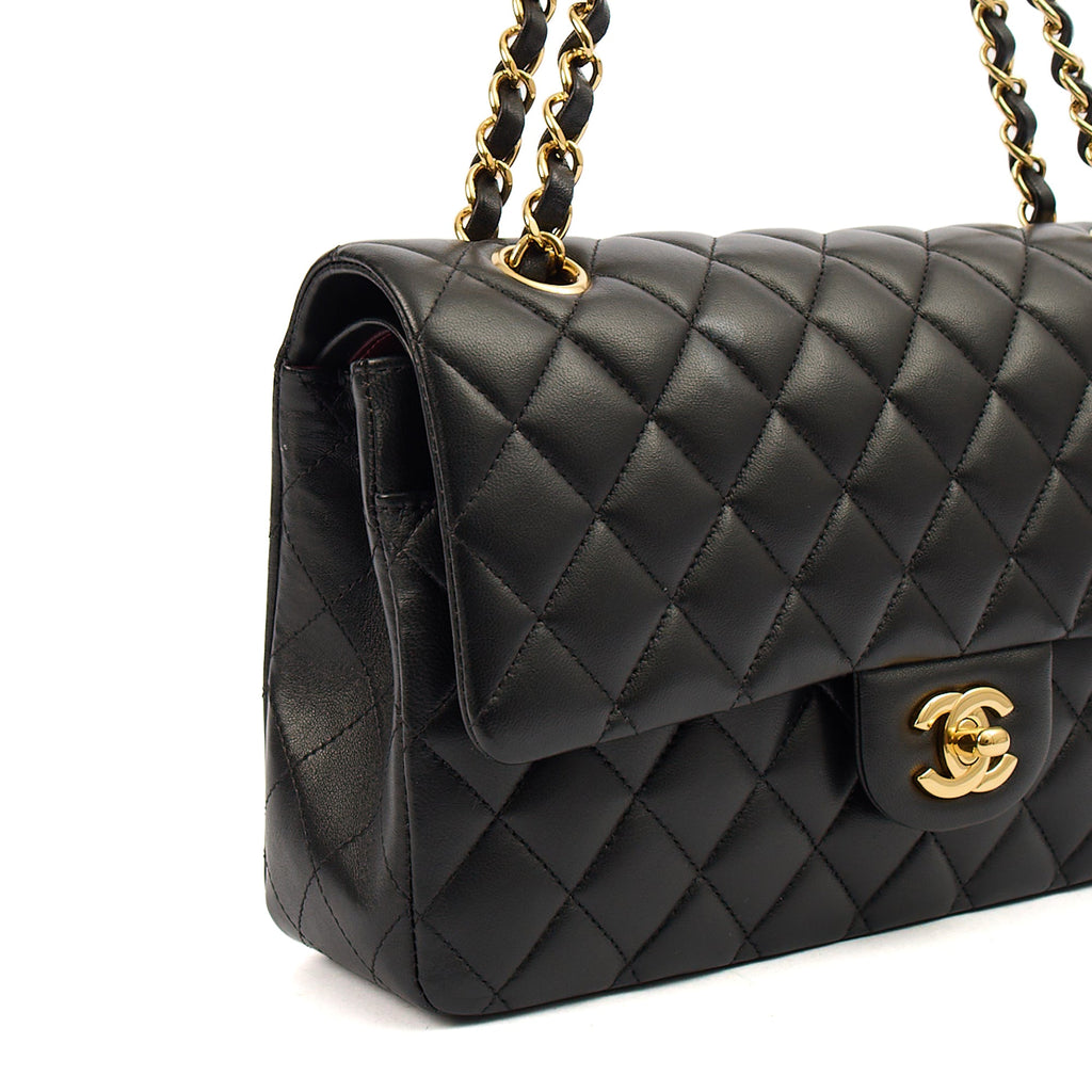 Chanel Classic Double Flap - Medium in Black, Lambskin Leather