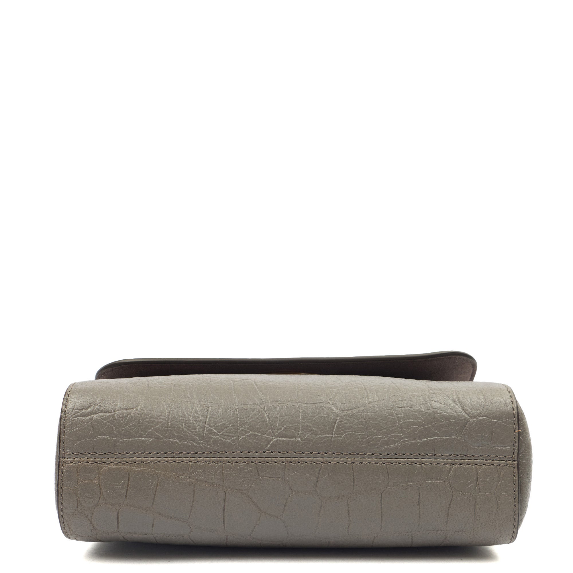 Mulberry Top Handle Lily - Medium in Grey, Calfskin Leather