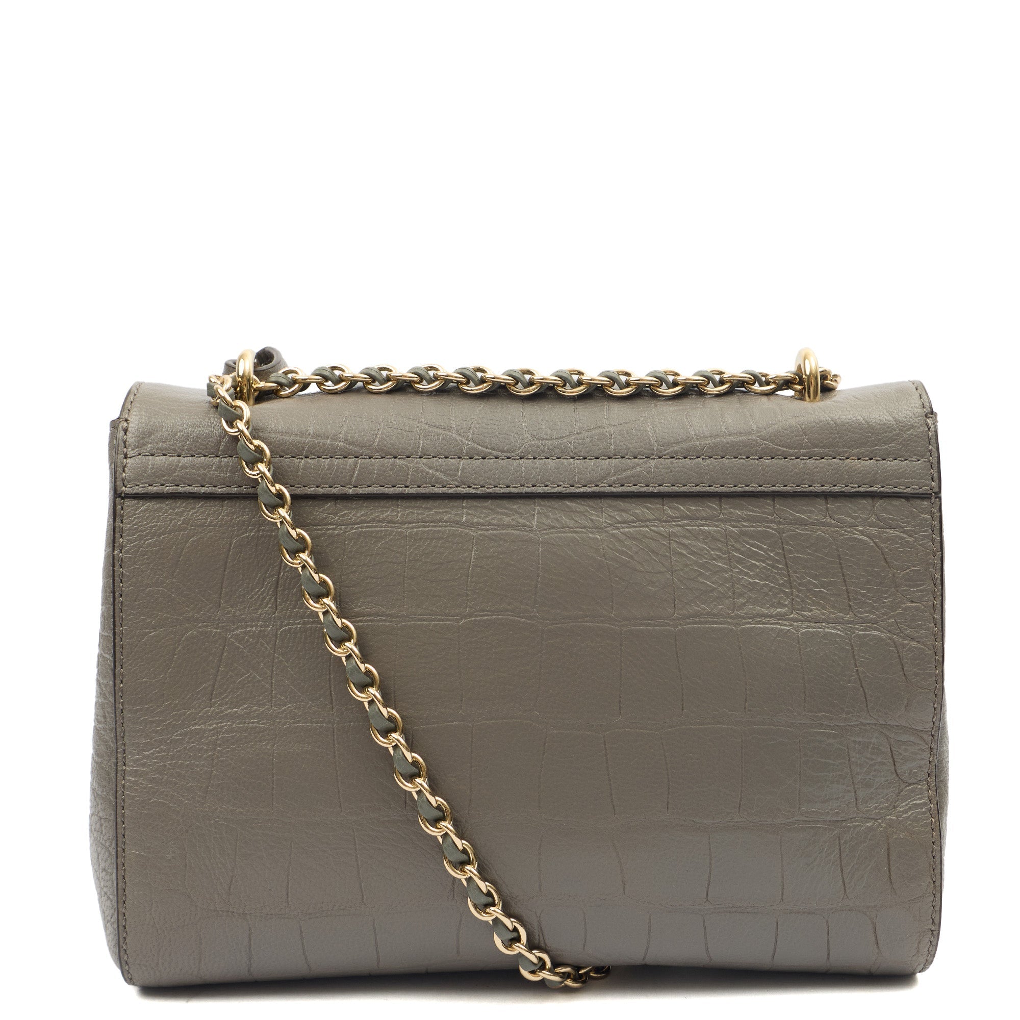 Mulberry Top Handle Lily - Medium in Grey, Calfskin Leather