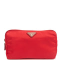 Prada Clutch Pouch in Red, Nylon