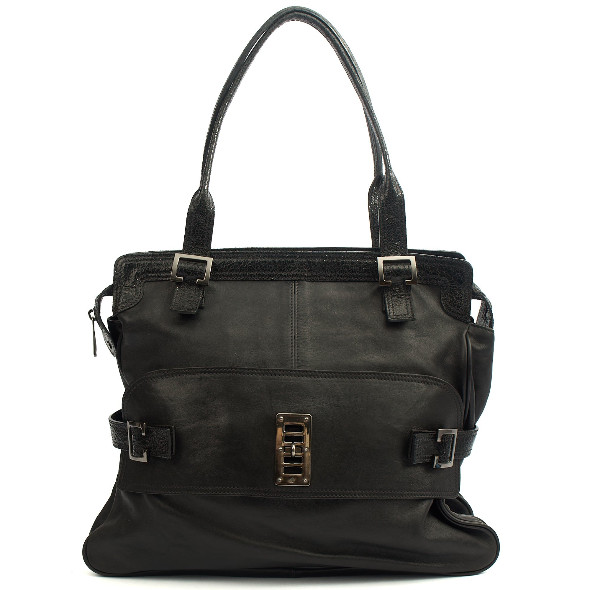 Mulberry Shoulder Bag Maggie Tote in Black, Leather
