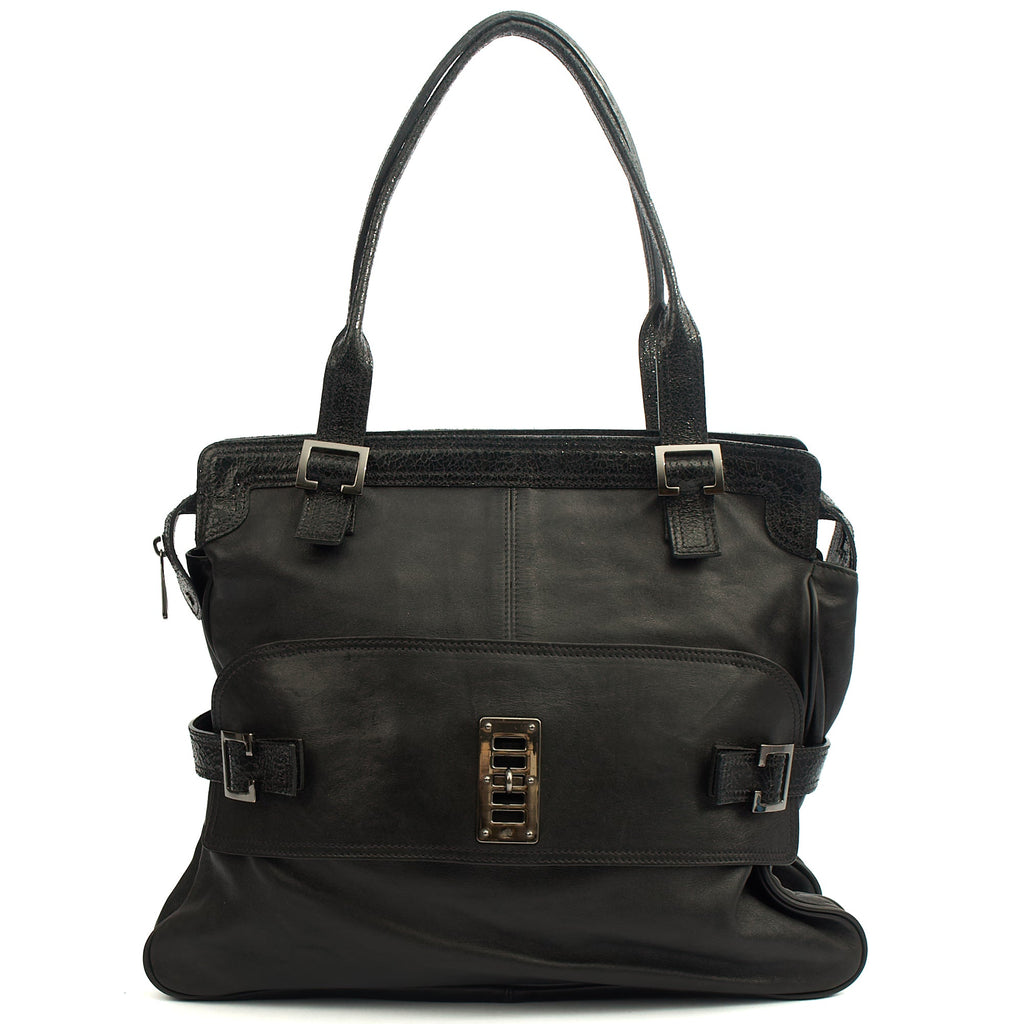Mulberry Shoulder Bag Maggie Tote in Black, Leather