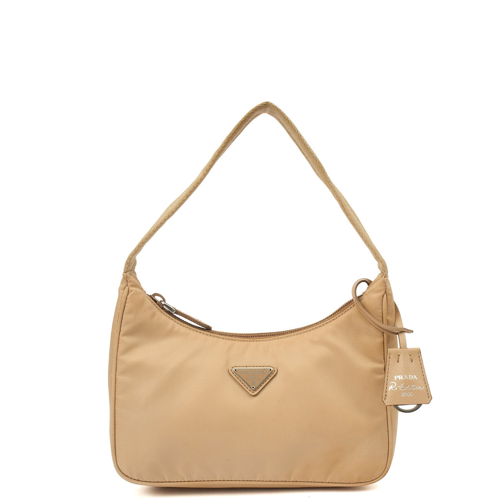 Prada Mini Bag Re-edition 2000 Nylon Mini Bag in Neutral, Nylon