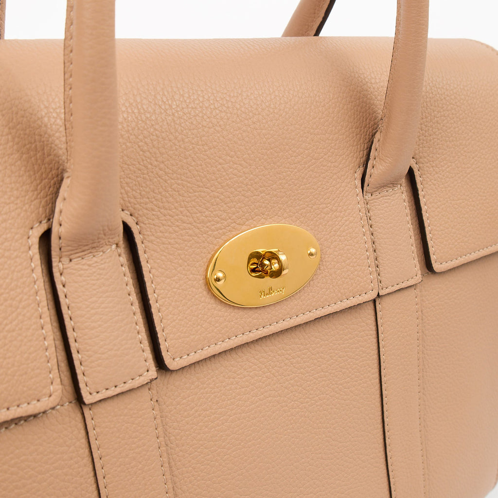 Mulberry Tote Bayswater with Strap in Rose Water, Leather