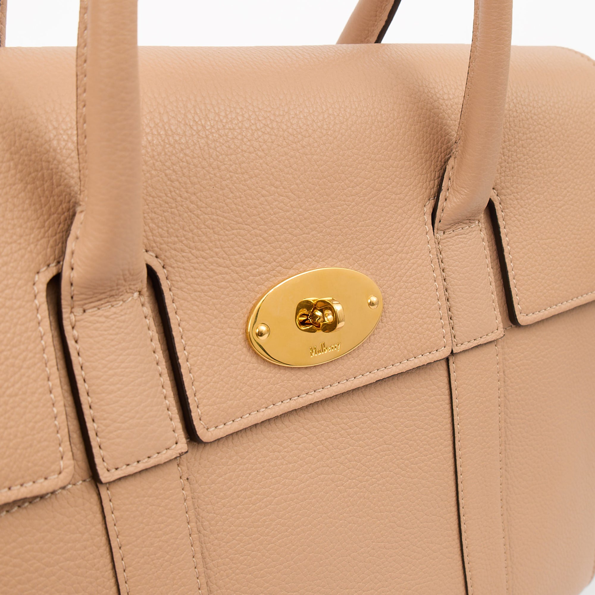 Mulberry Tote Bayswater with Strap in Rose Water, Leather