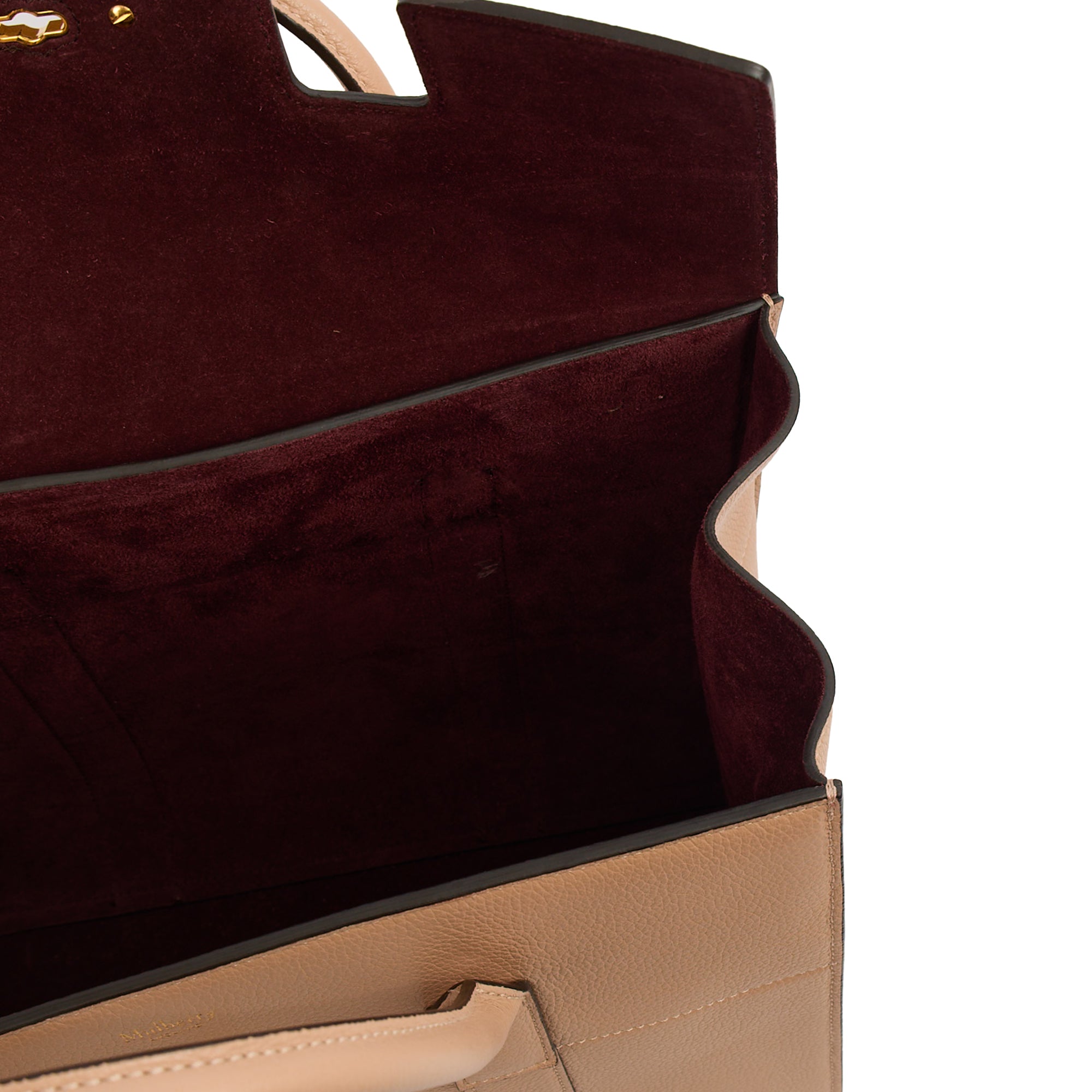 Mulberry Tote Bayswater with Strap in Rose Water, Leather