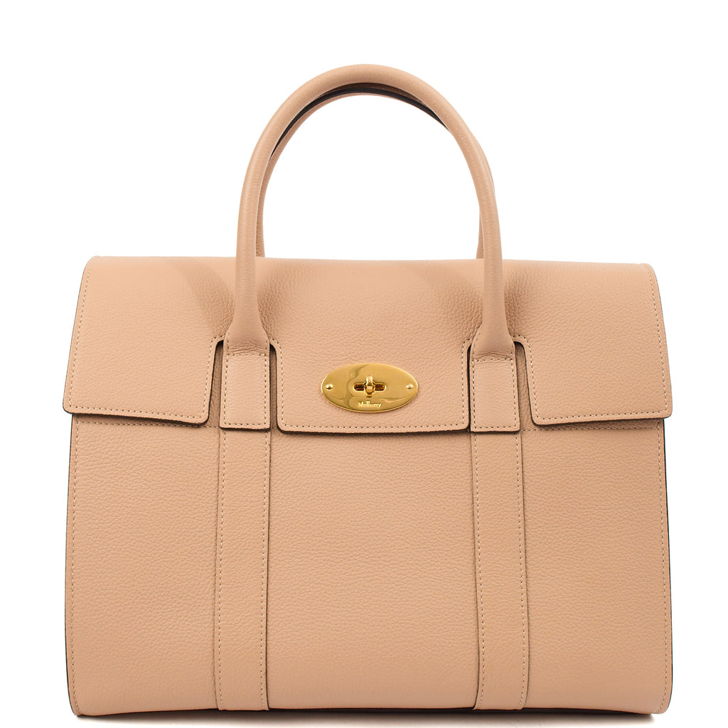 Mulberry Tote Bayswater with Strap in Rose Water, Leather